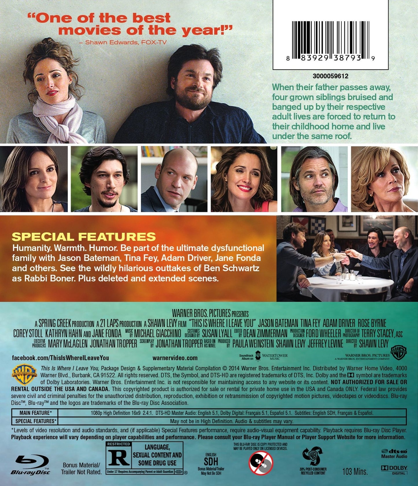 THIS IS WHERE I LEAVE YOU(W/DVD