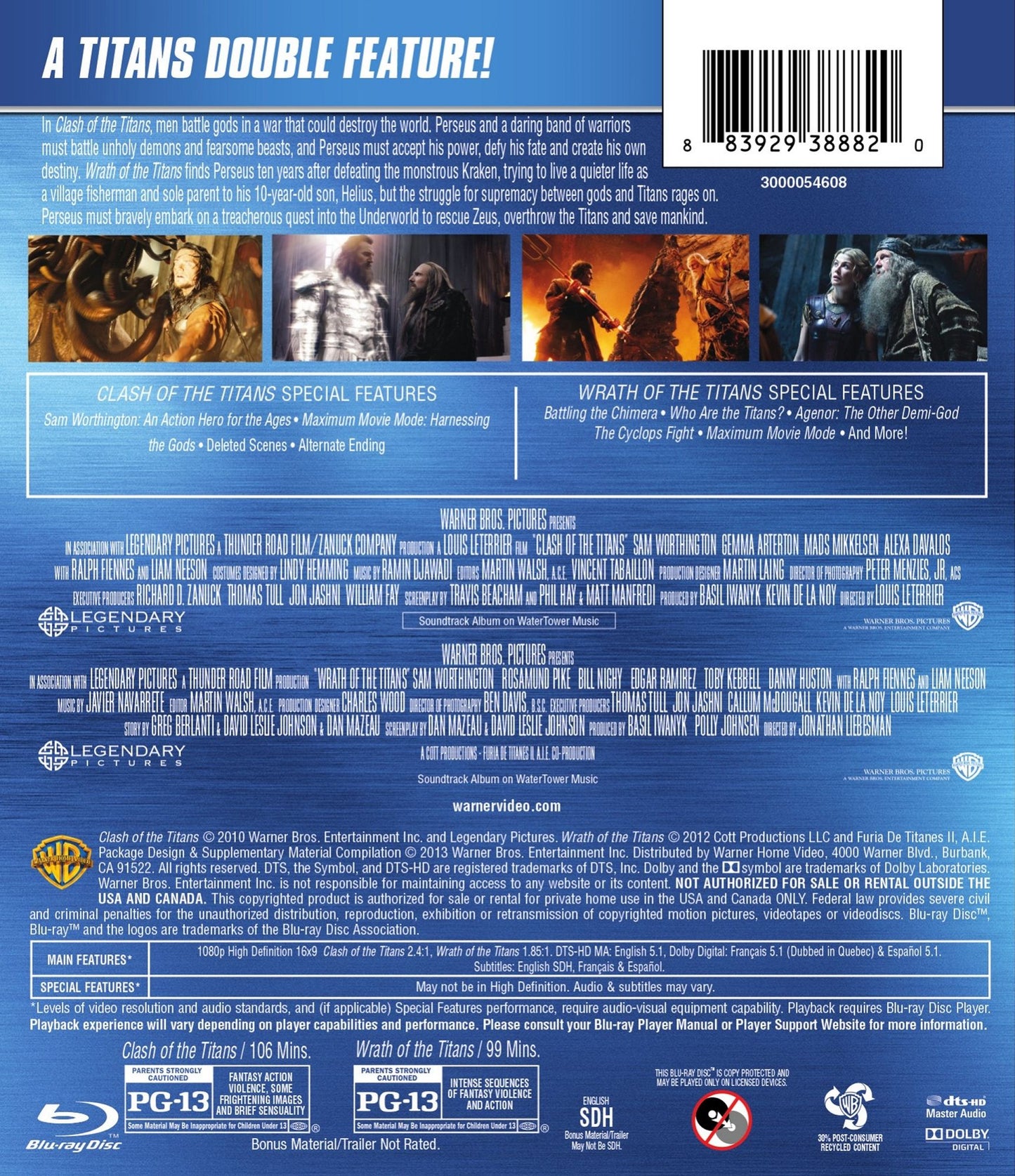 CLASH OF TITANS / WRATH OF (BR)