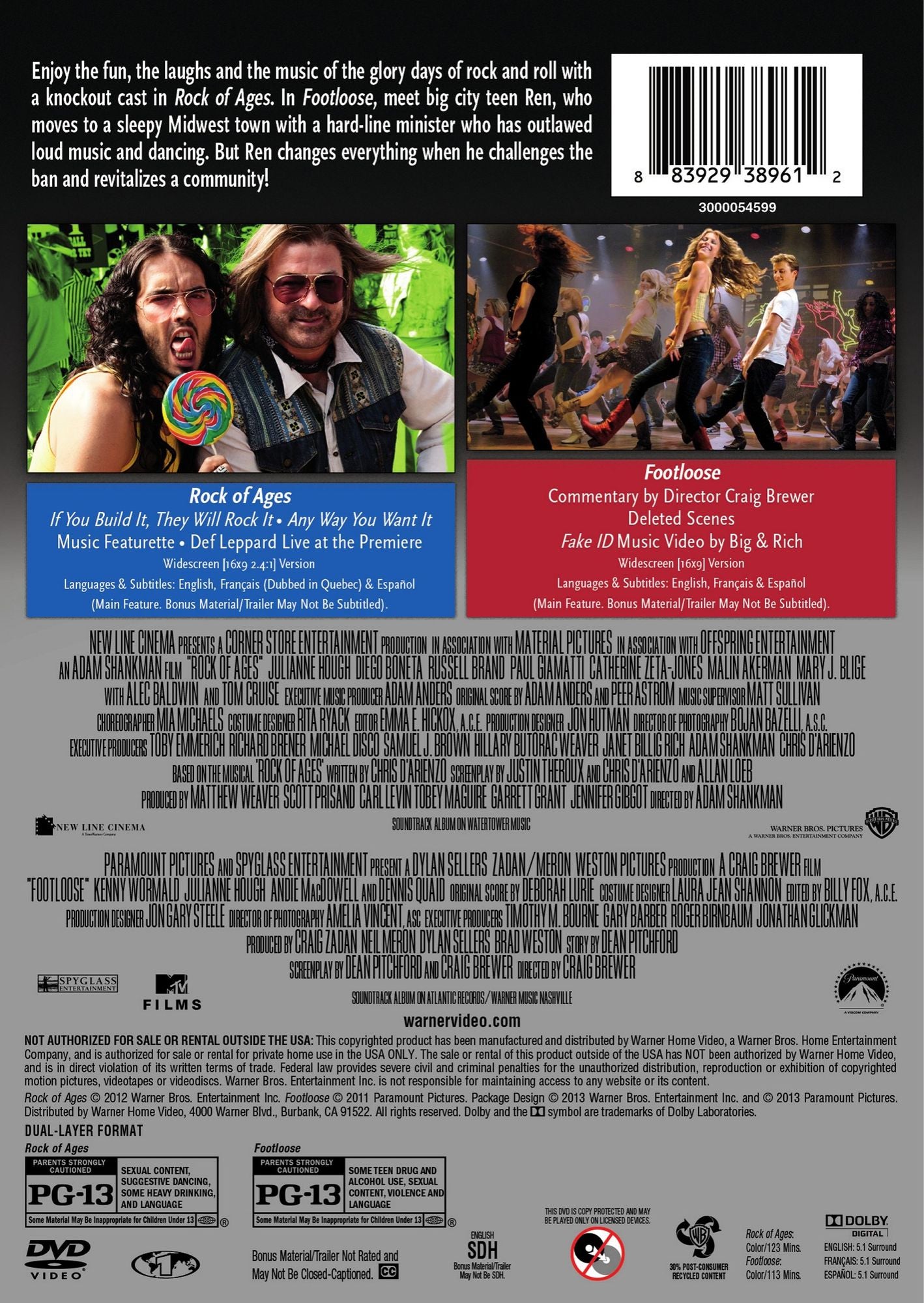 ROCK OF AGES / FOOTLOOSE (ECOA)