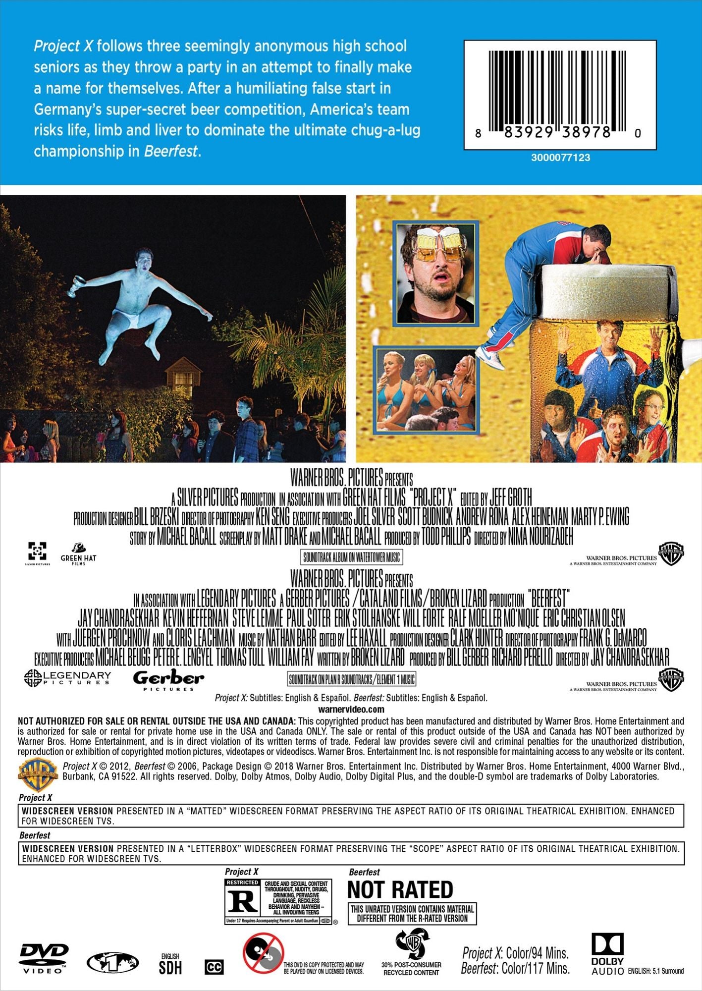 Project X/Beerfest [2 Discs]