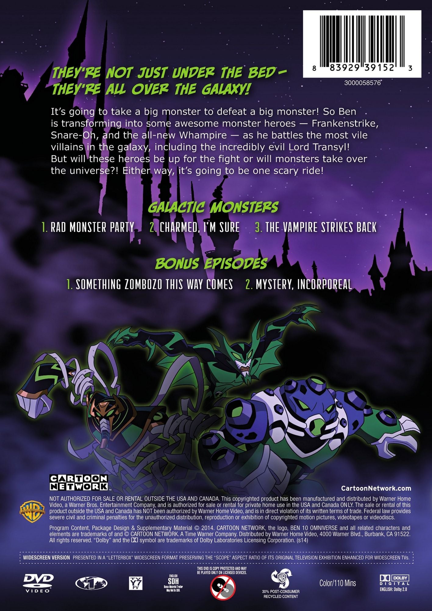 Ben 10: Omniverse - Galactic Monsters [2 Discs]