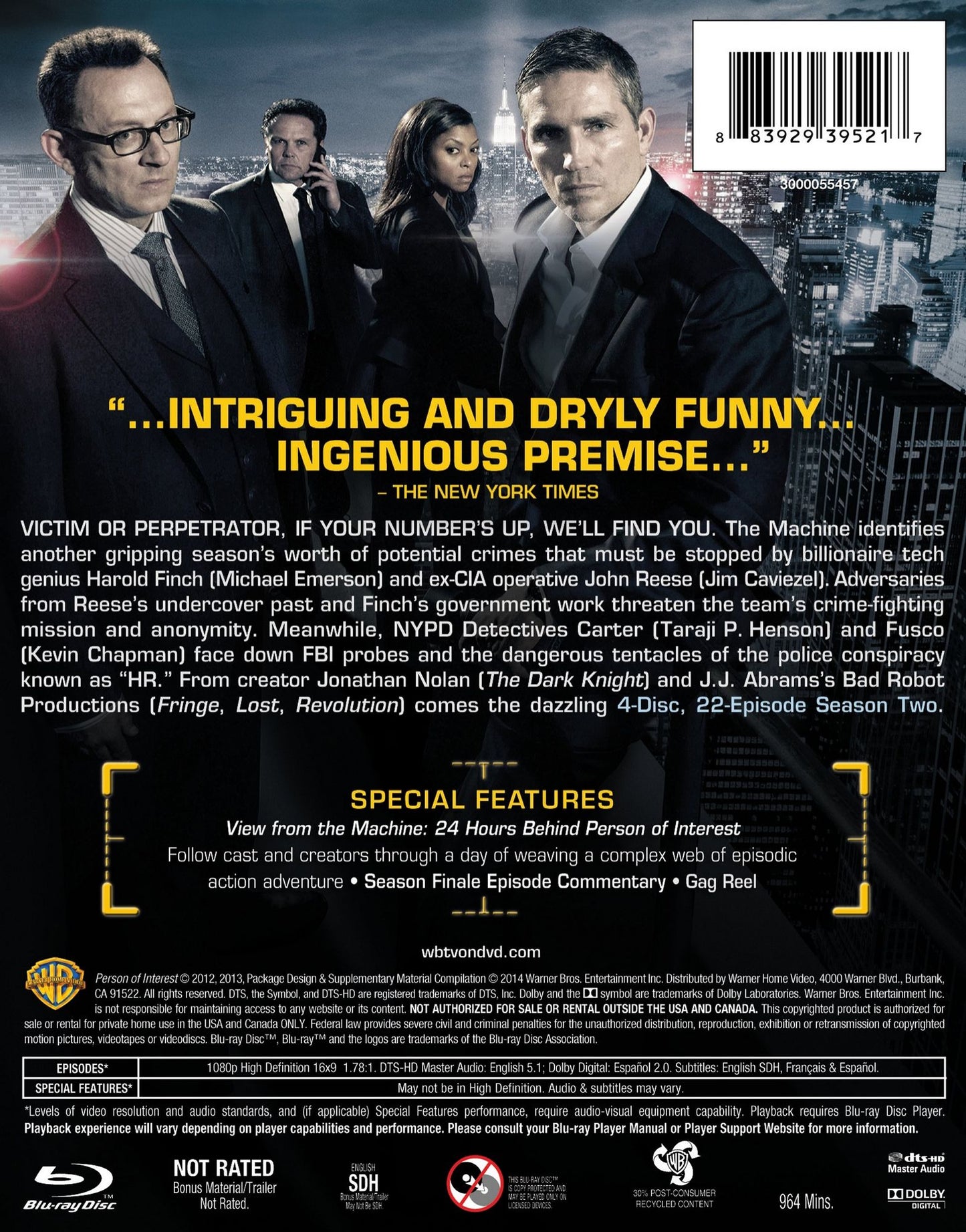 Person Of Interest: The Complete Second Season