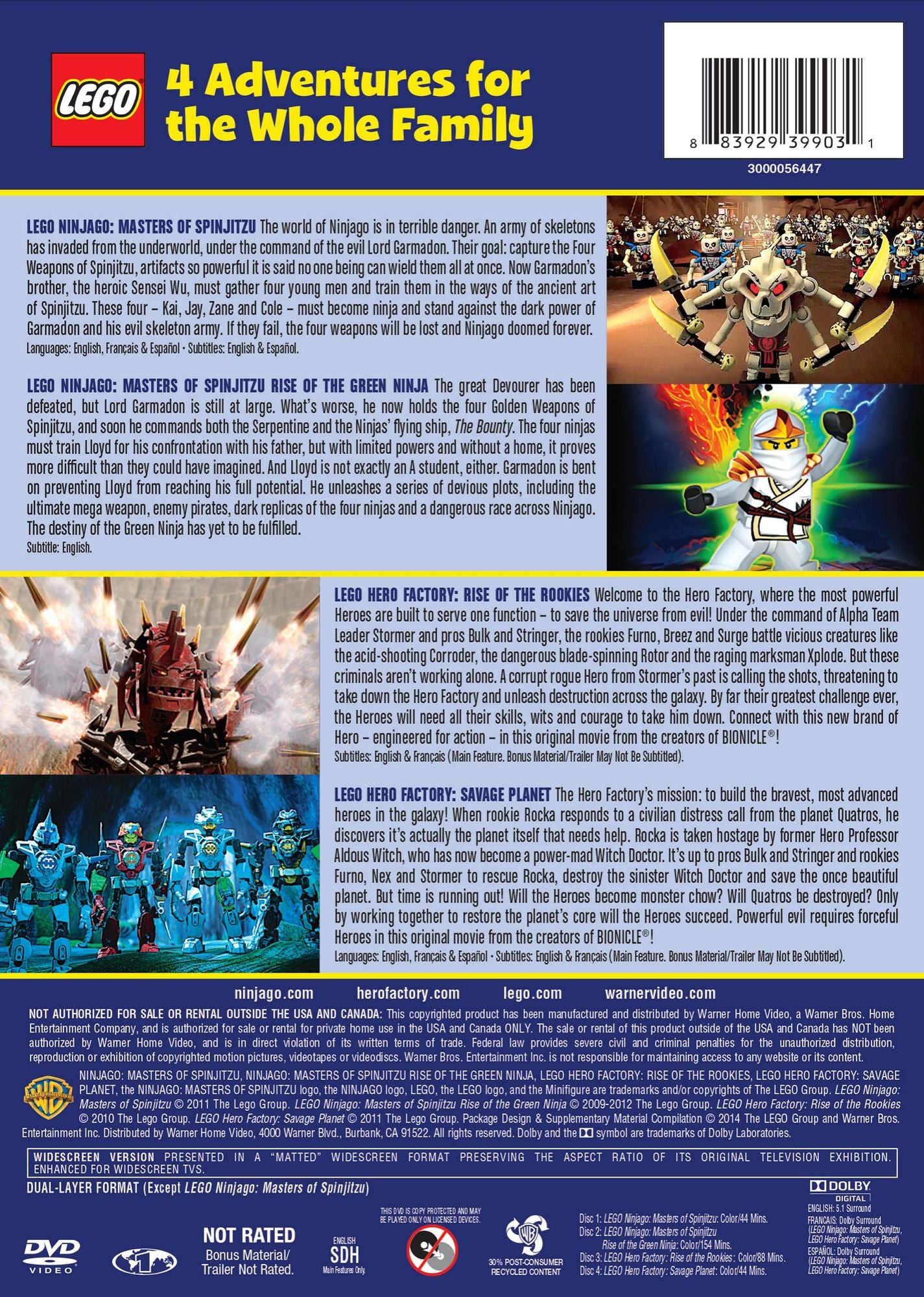 Lego: Ninjago & Hero Factory