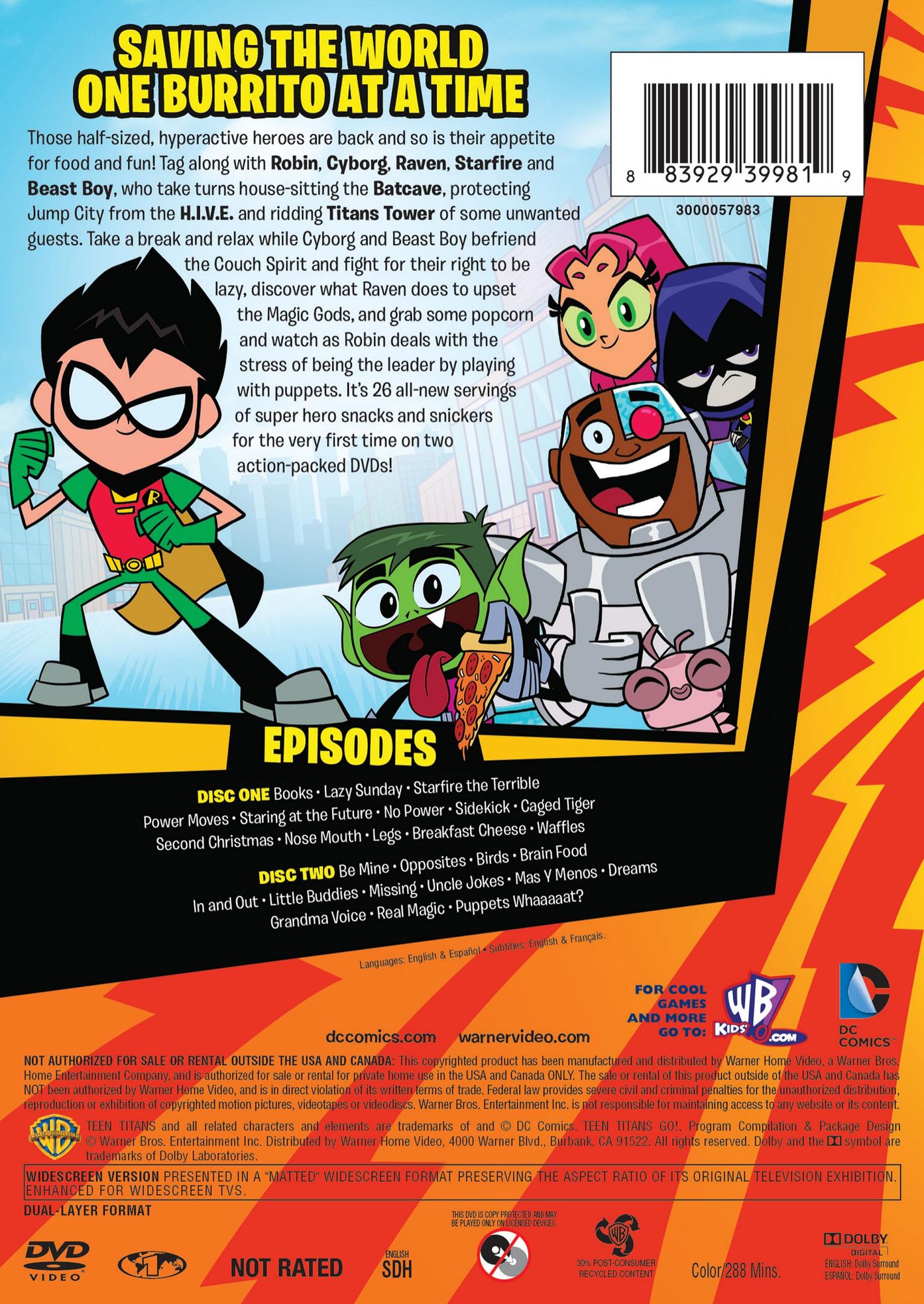 Teen Titans Go!: Couch Crusaders [2 Discs]