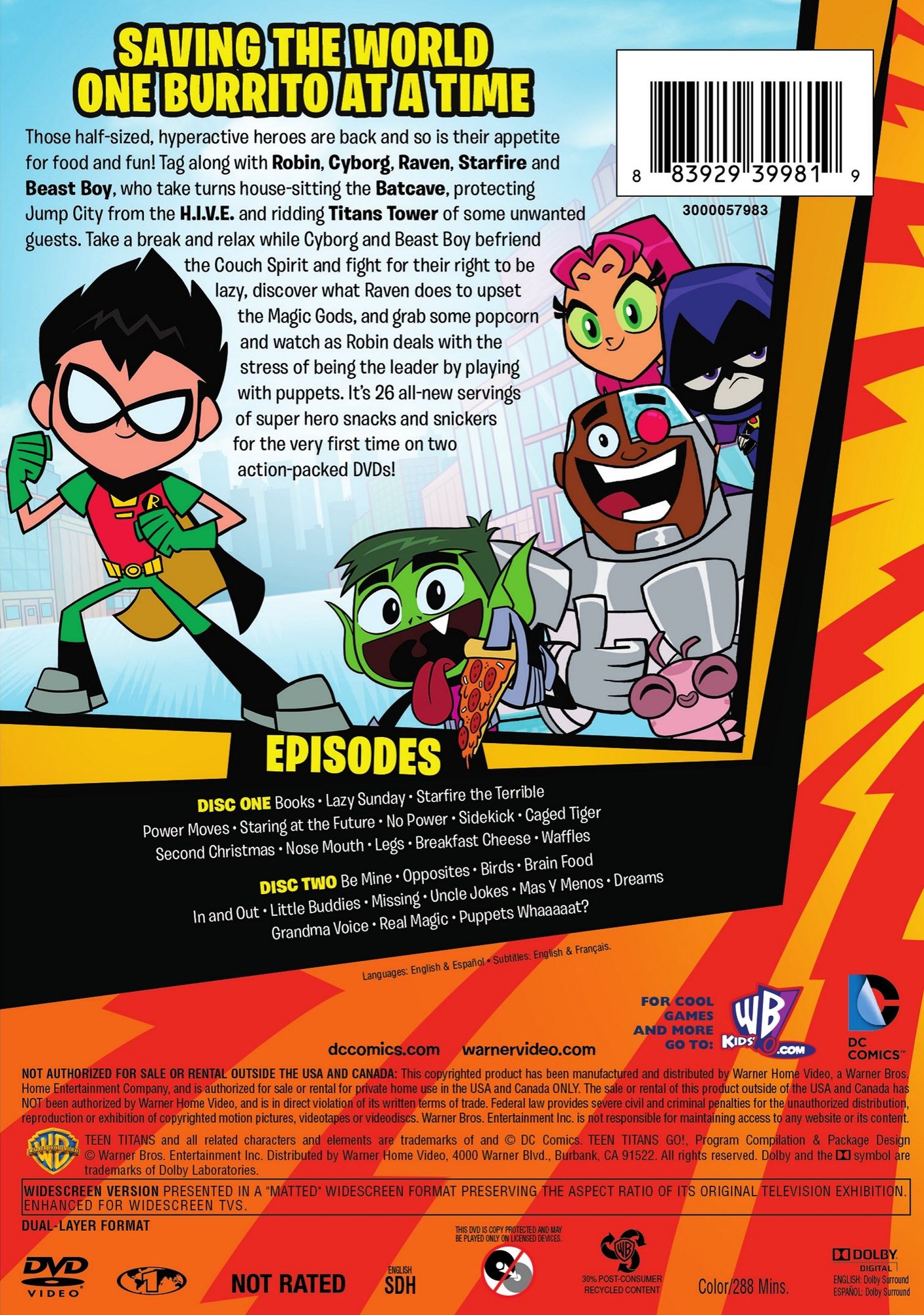 Teen Titans Go!: Couch Crusaders [2 Discs]