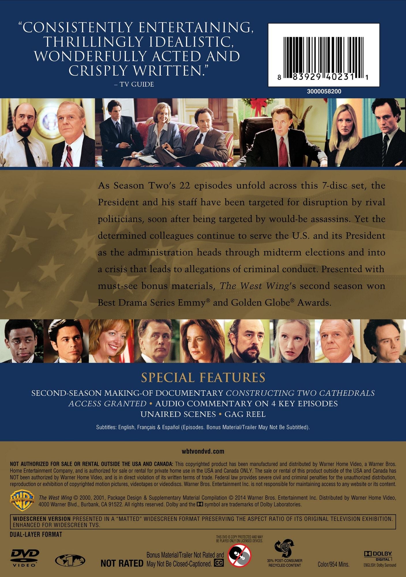 The West Wing: The Complete Second Season
