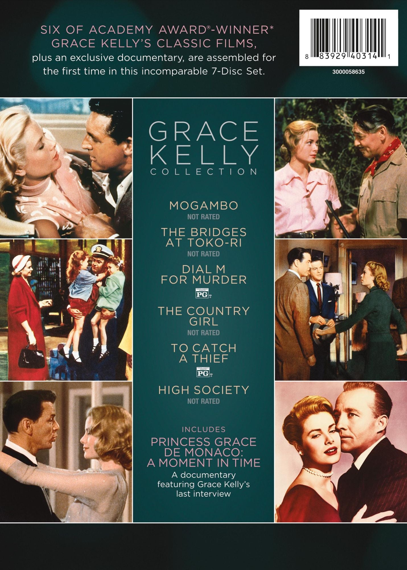 Grace Kelly Collection [7 Discs]