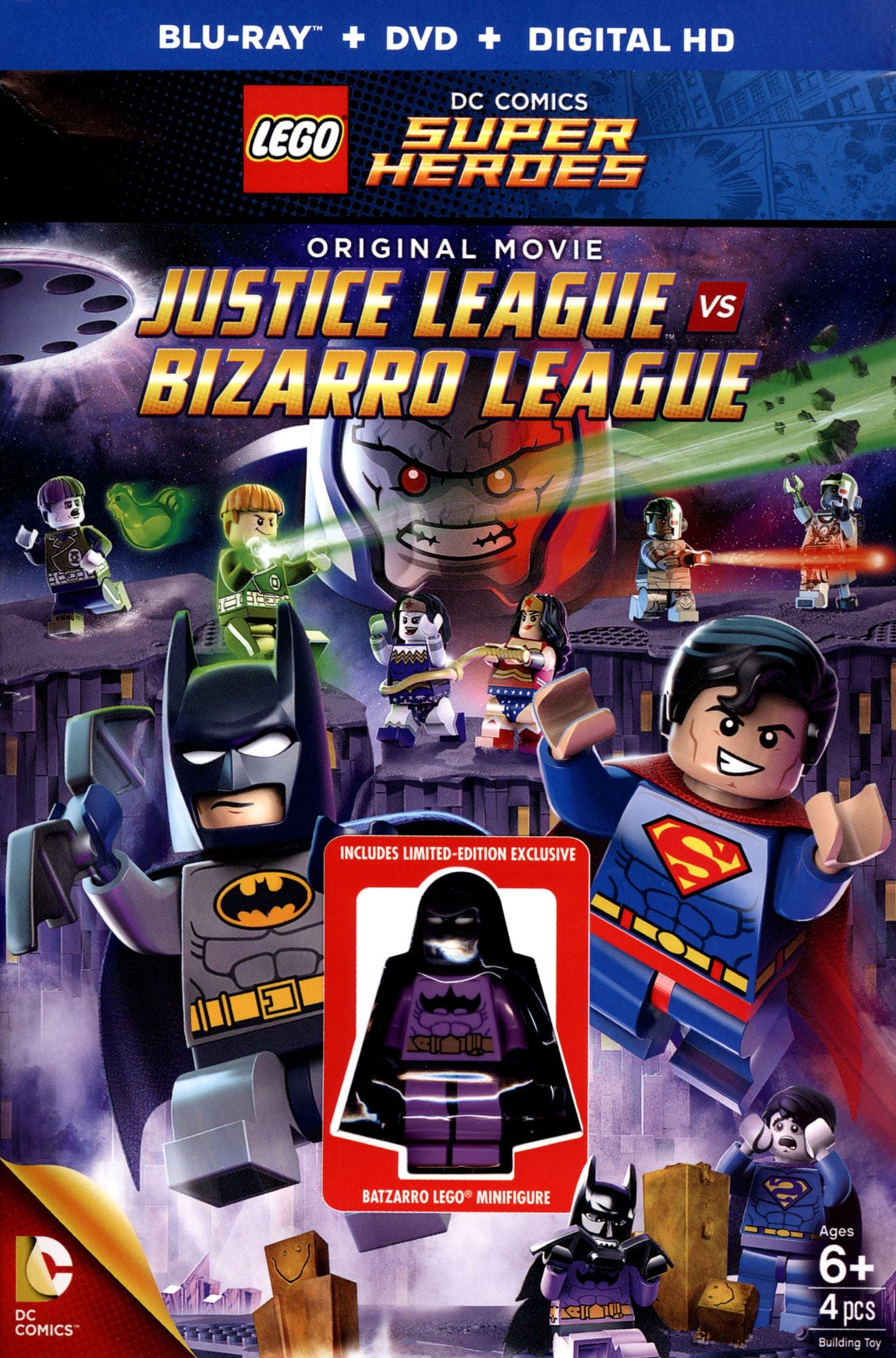 LEGO DC Comics Super Heroes: Justice League vs. Bizarro League [Blu-ray/DVD] [Figure]