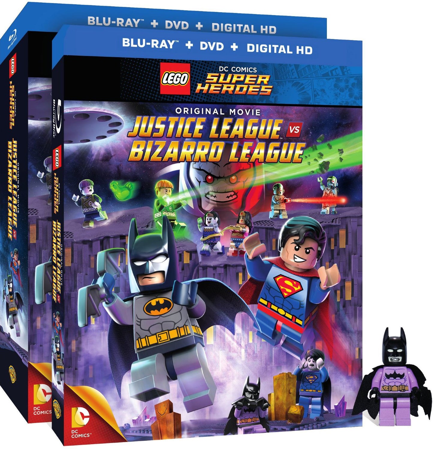 LEGO DC Comics Super Heroes: Justice League vs. Bizarro League [Blu-ray/DVD] [Figure]