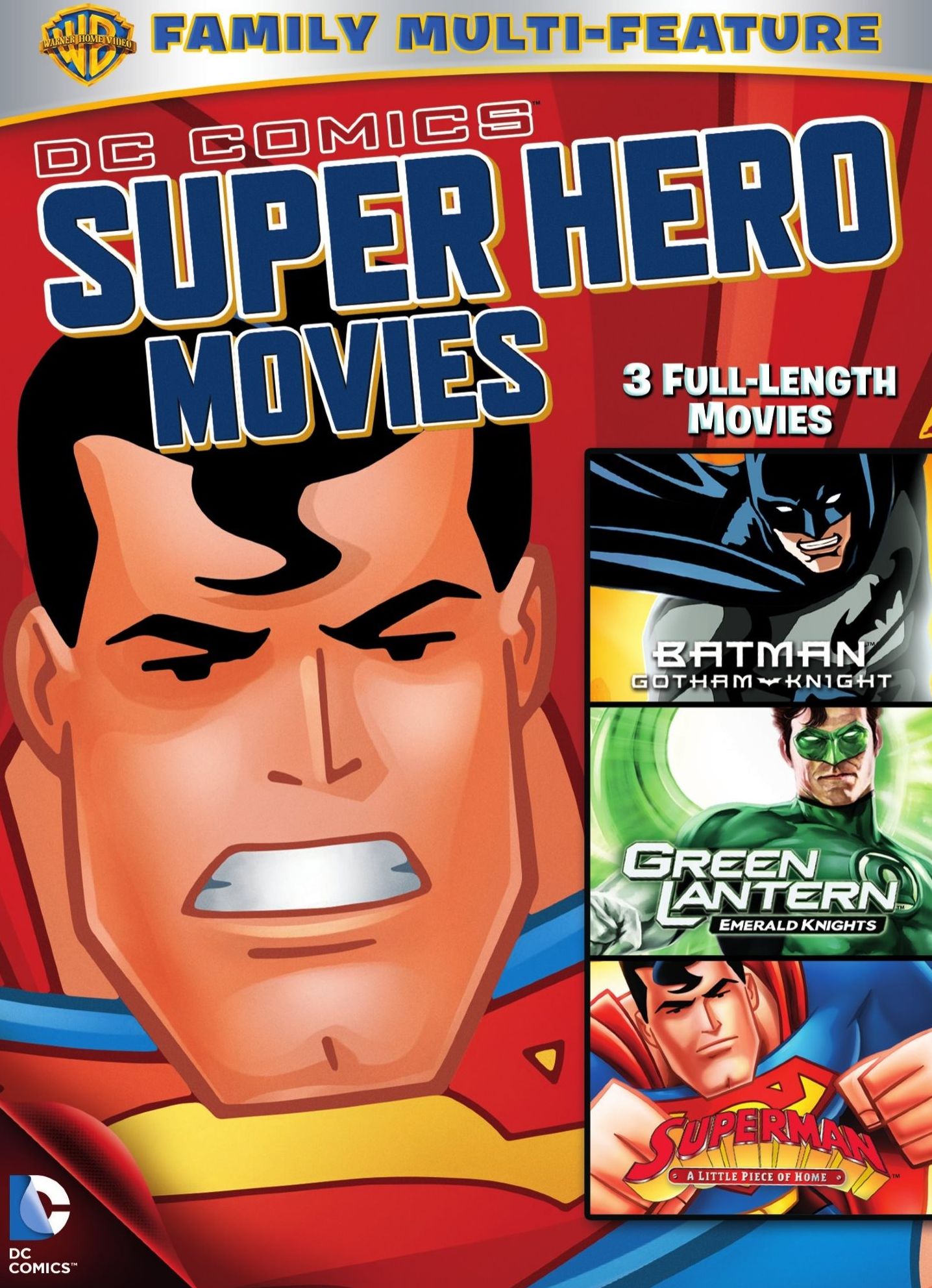 DC SUPERHEROES MOVIES 3-PK(RPKG