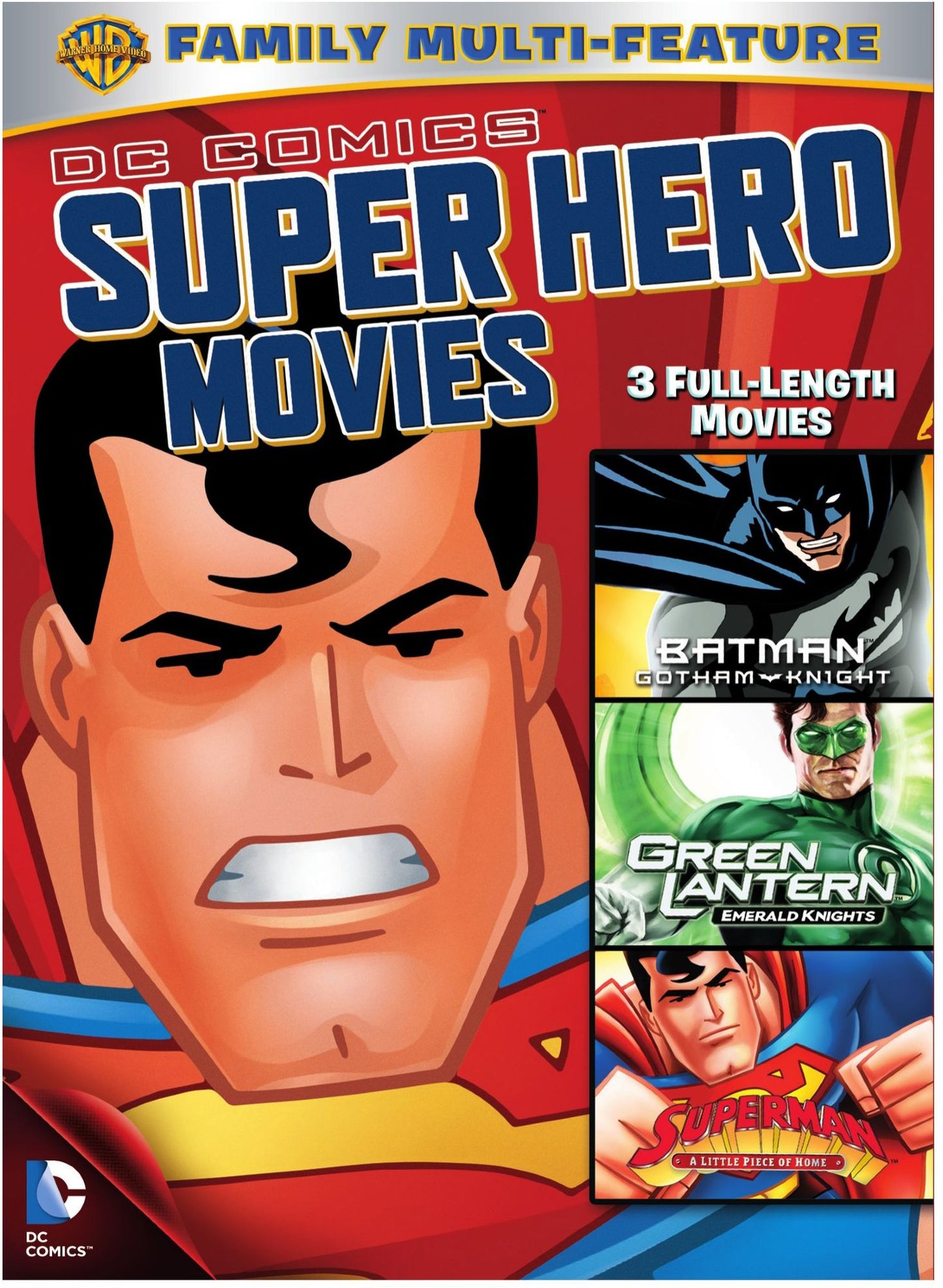 DC SUPERHEROES MOVIES 3-PK(RPKG
