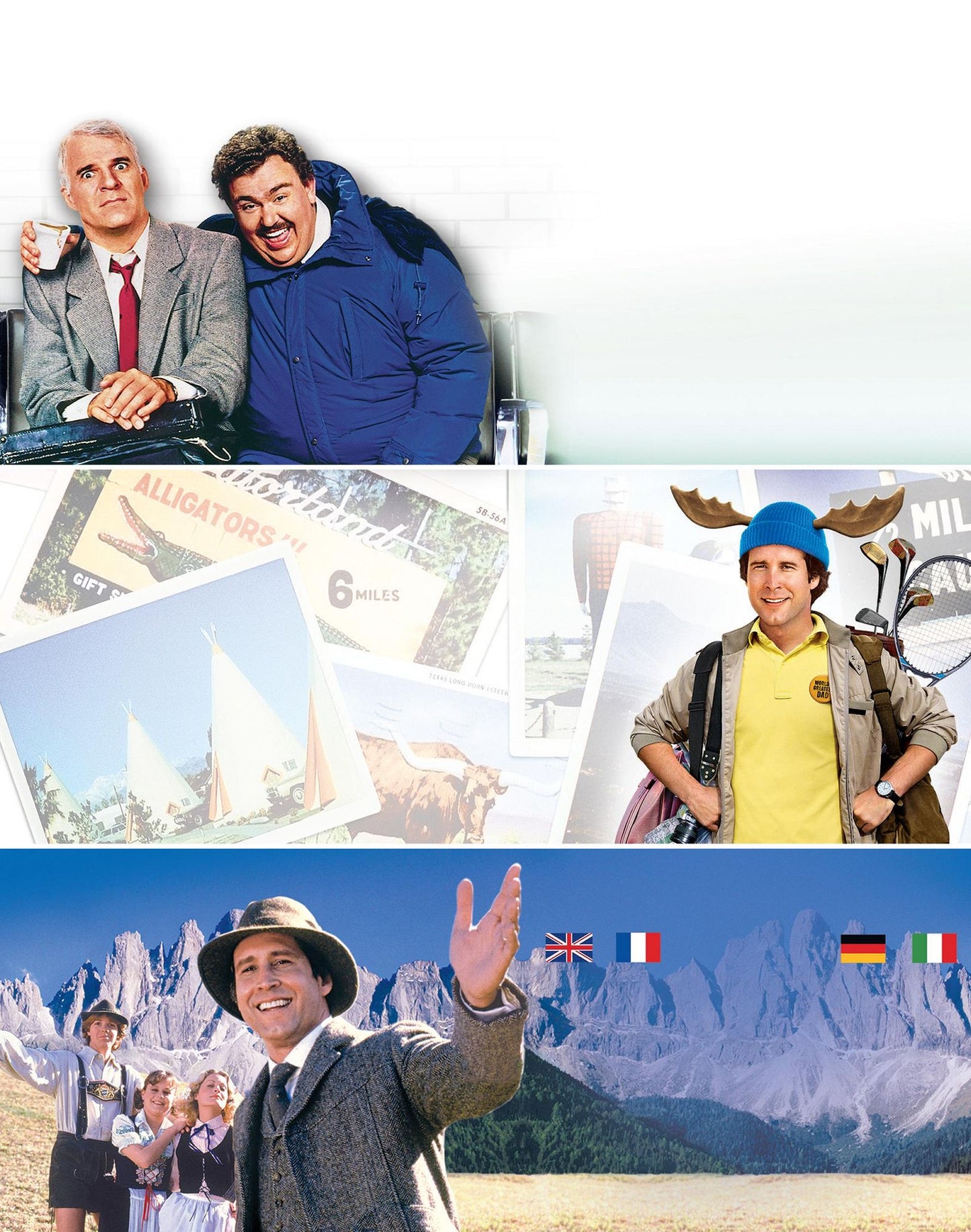 Planes, Trains And Automobiles/national Lampoon's Vacation/national Lampoon's European Vacation