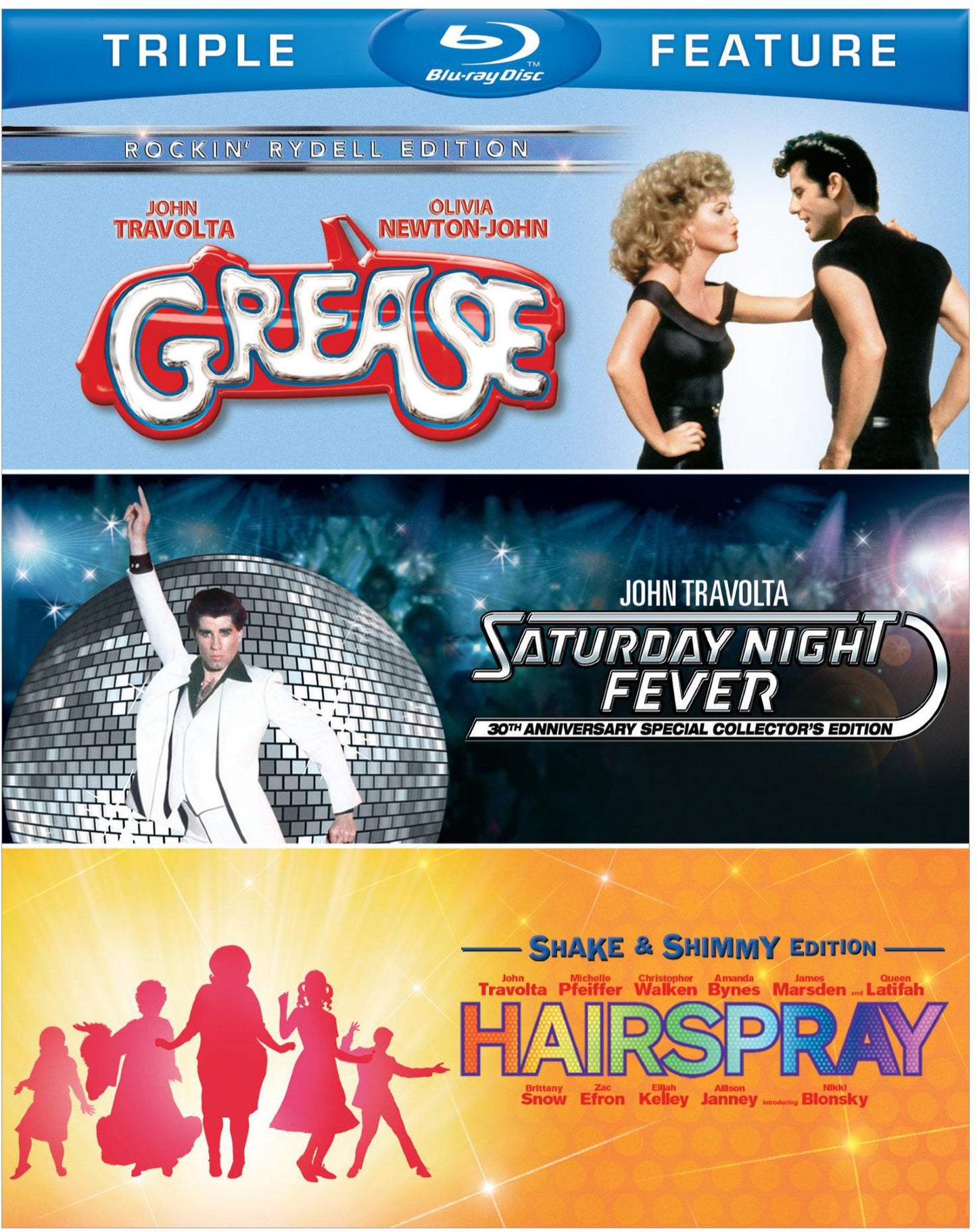 Grease/saturday Night Fever/hairspray