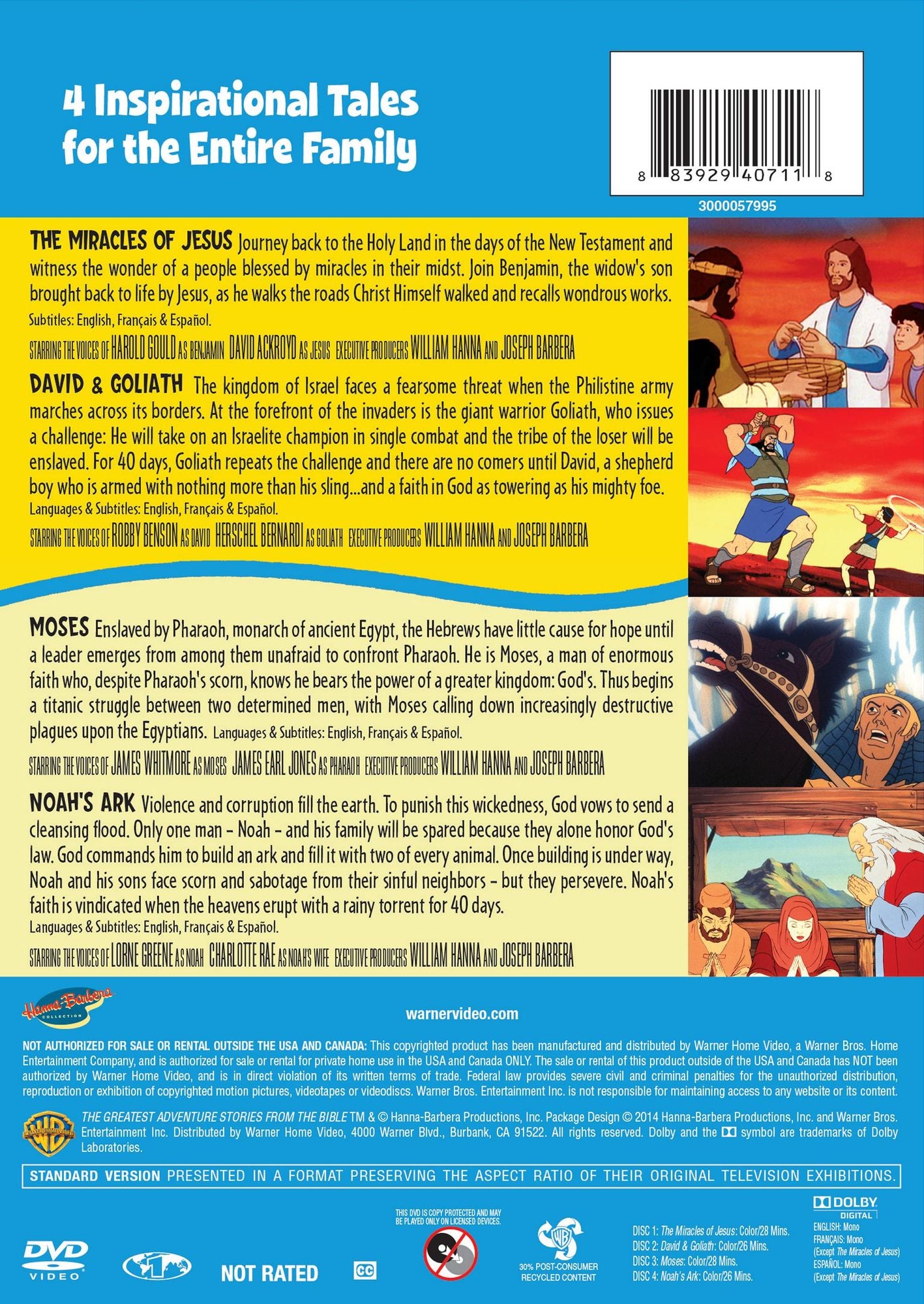4 Family Favorites: Greatest Adventures Of Bible