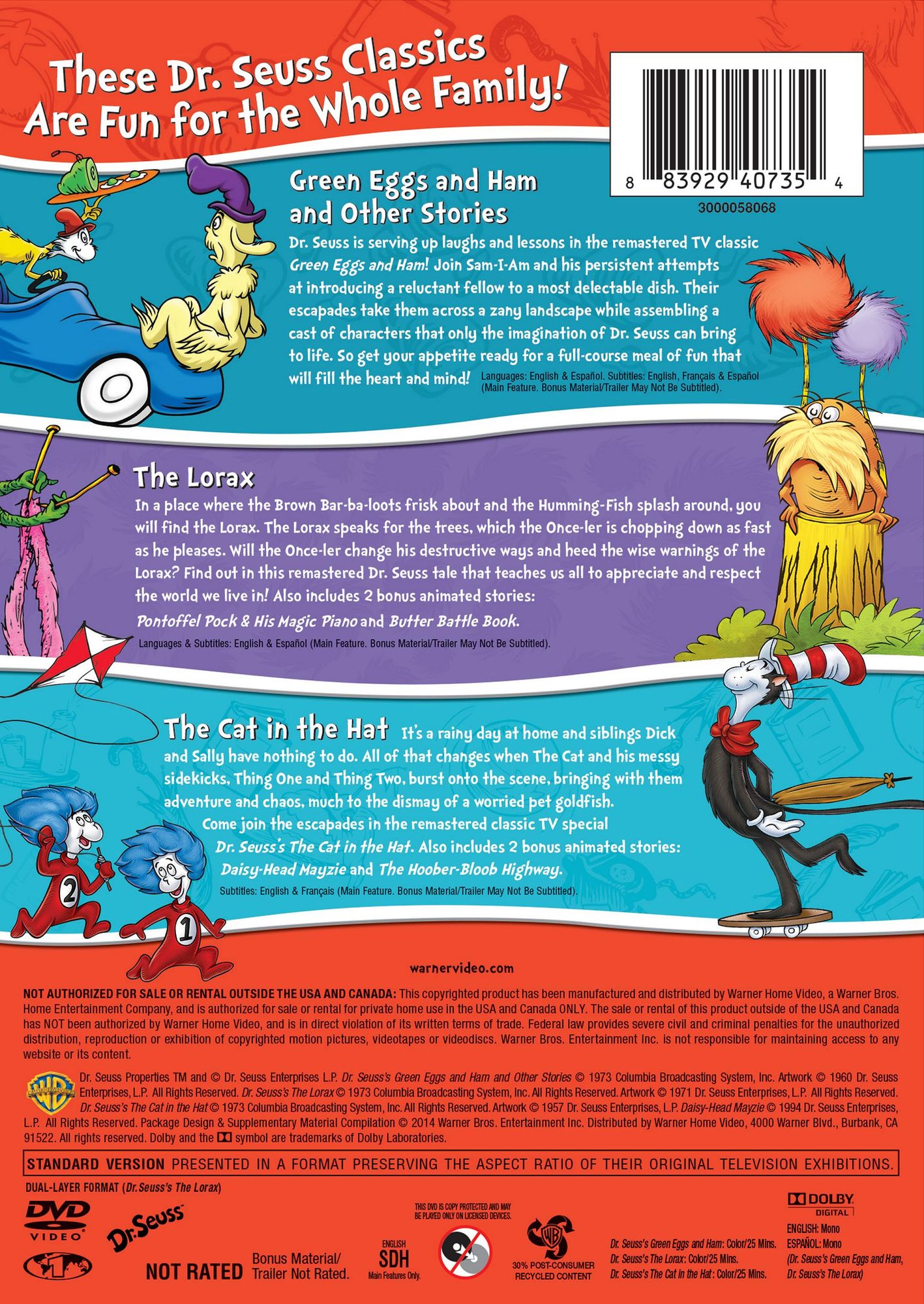 Dr Seuss Triple Feature