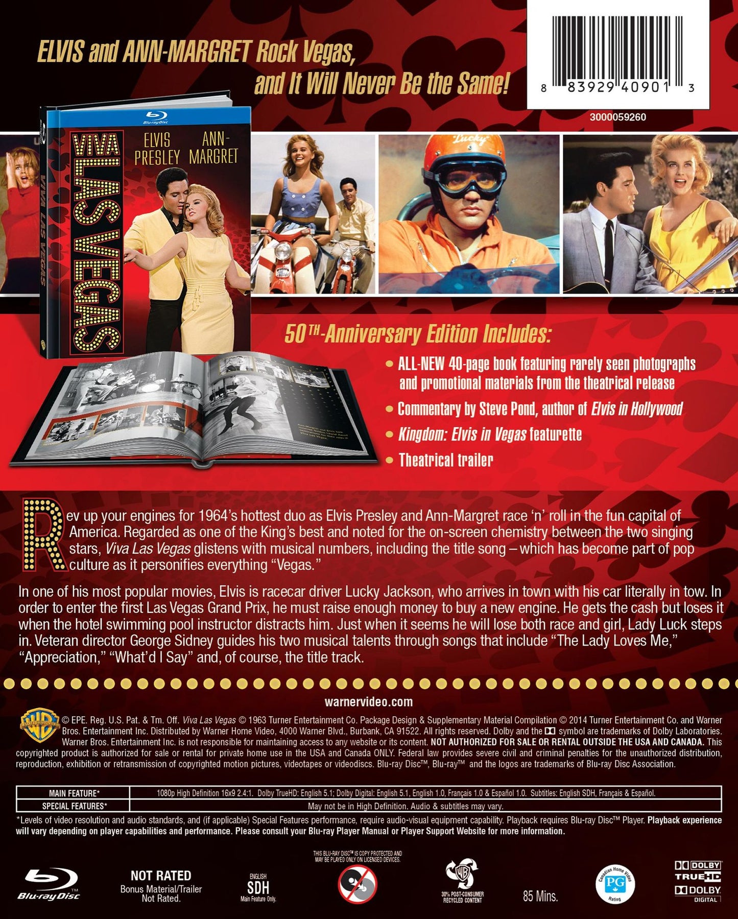 Viva Las Vegas [50th Anniversary] [DigiBook] [Blu-ray]