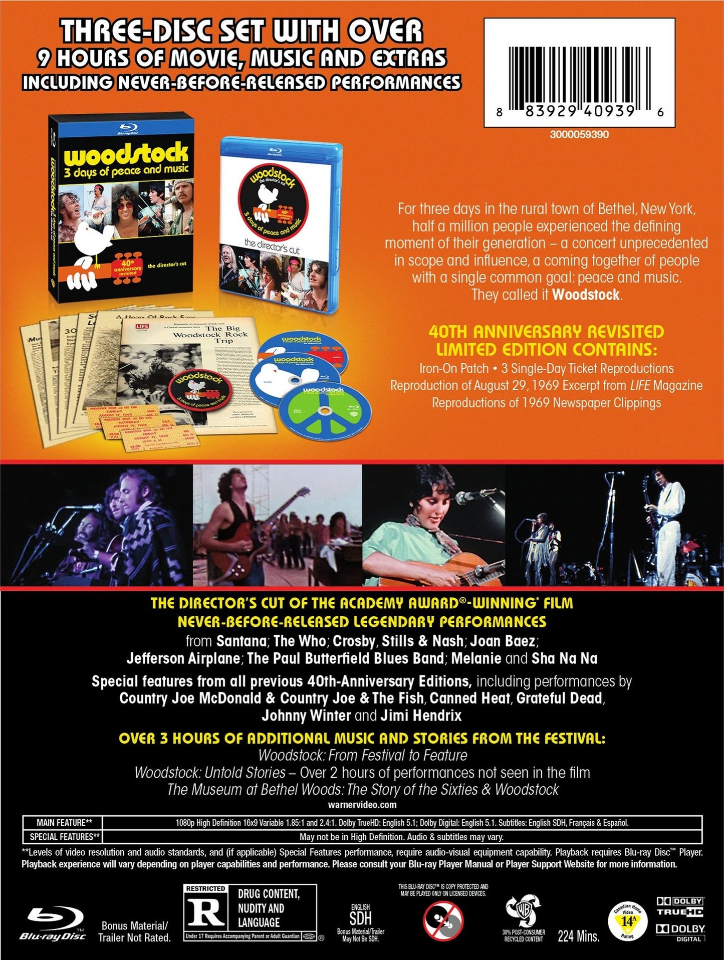 Woodstock [40th Anniversary] [Blu-ray]