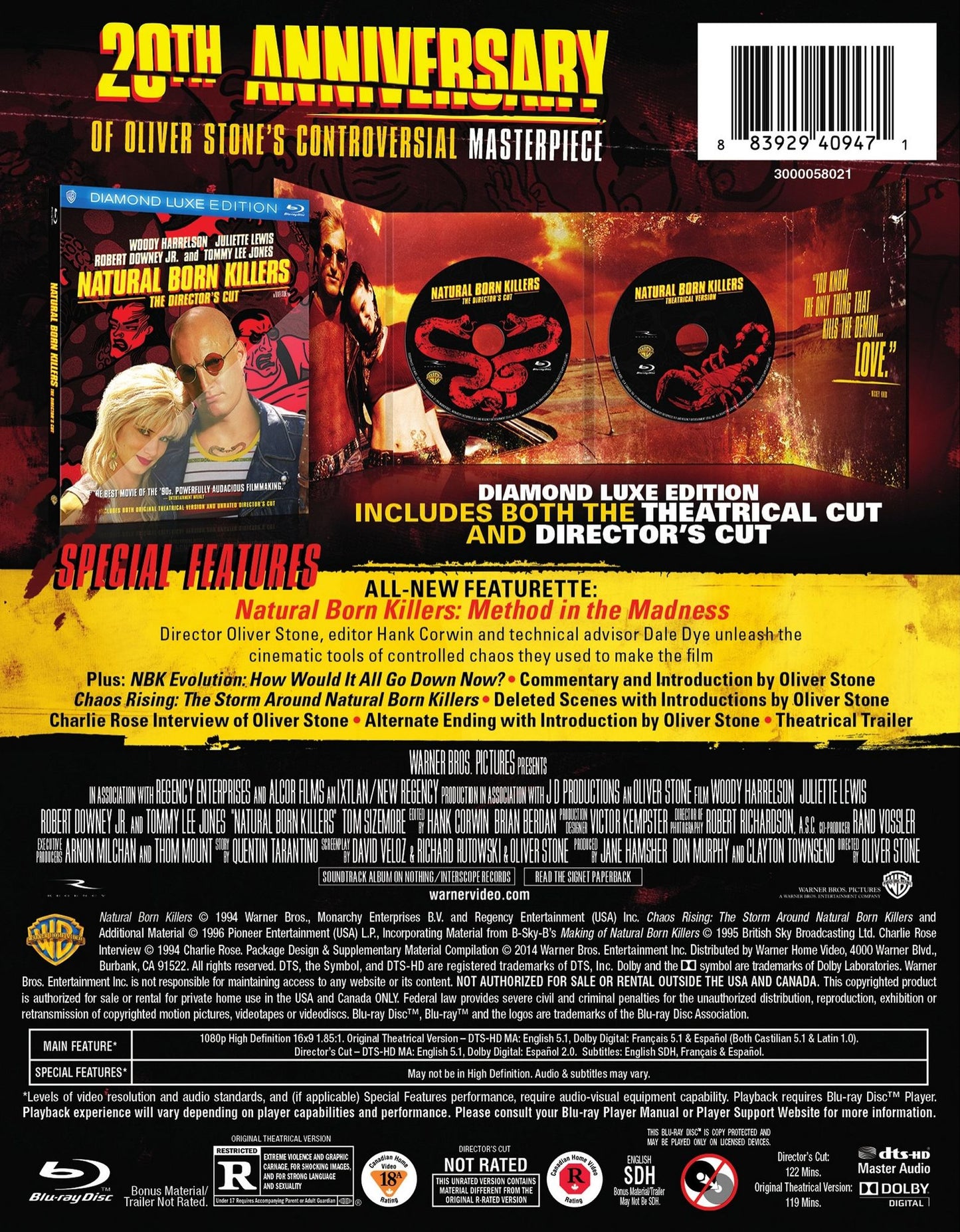 NATURAL BORN KILLERS: 20TH (BR)