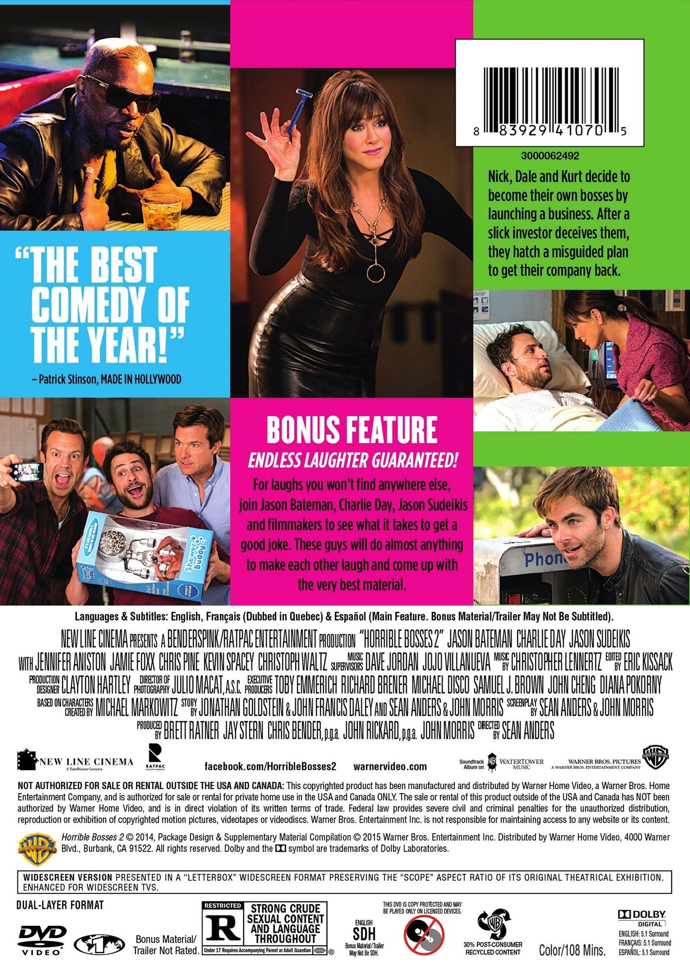 Horrible Bosses 2 [Includes Digital Copy]