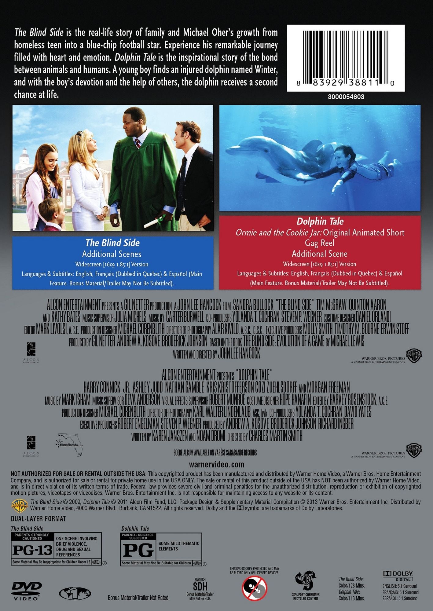 The Blind Side/Dolphin Tale [2 Discs]