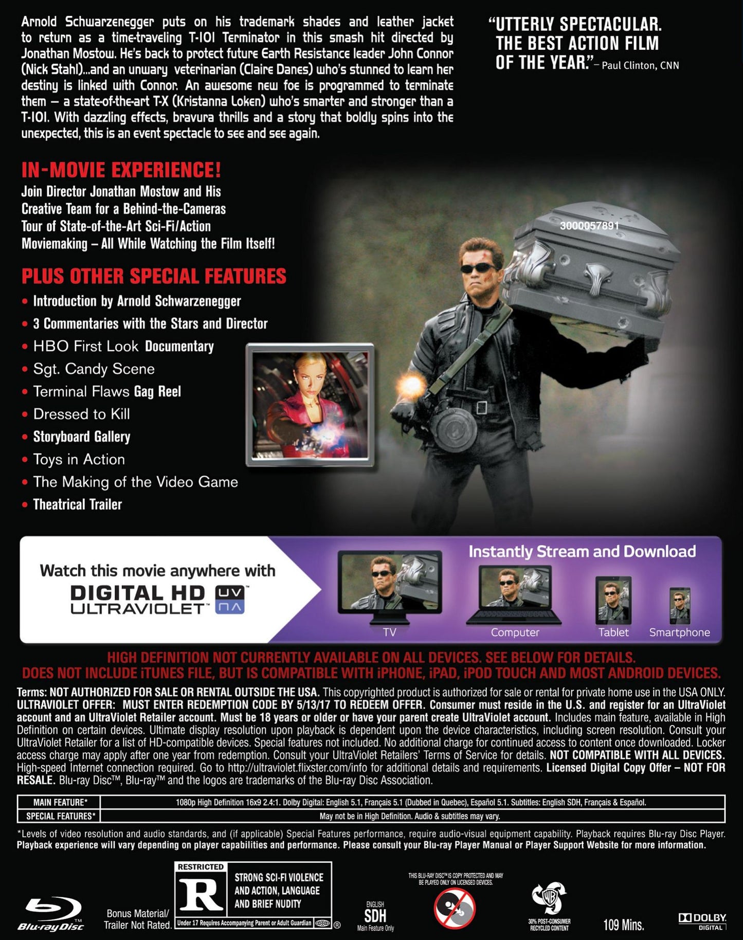 Terminator 3: Rise of the Machines [2 Discs] [Includes Digital Copy] [UltraViolet] [Blu-ray/DVD]