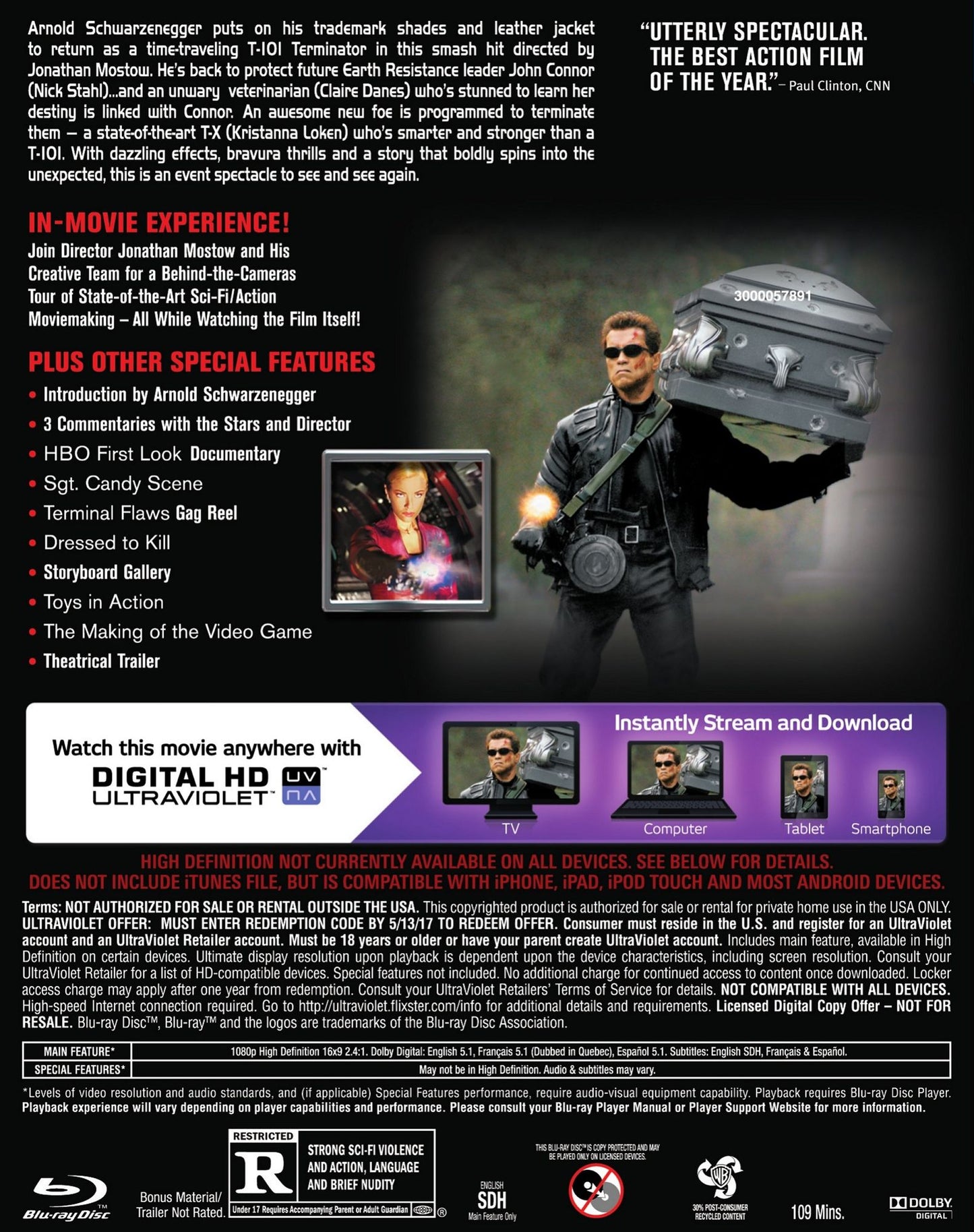 Terminator 3: Rise of the Machines [2 Discs] [Includes Digital Copy] [UltraViolet] [Blu-ray/DVD]