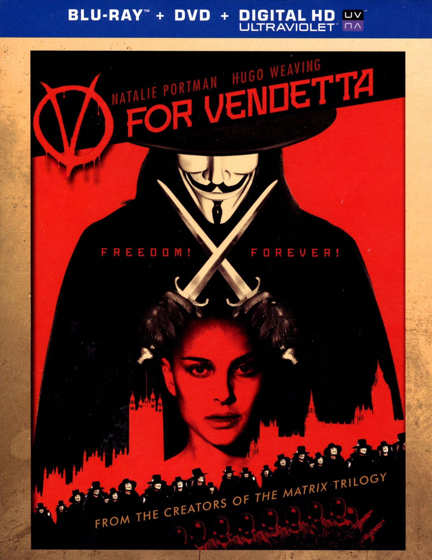 V for Vendetta [2 Discs] [Includes Digital Copy] [UltraViolet] [Blu-ray/DVD]