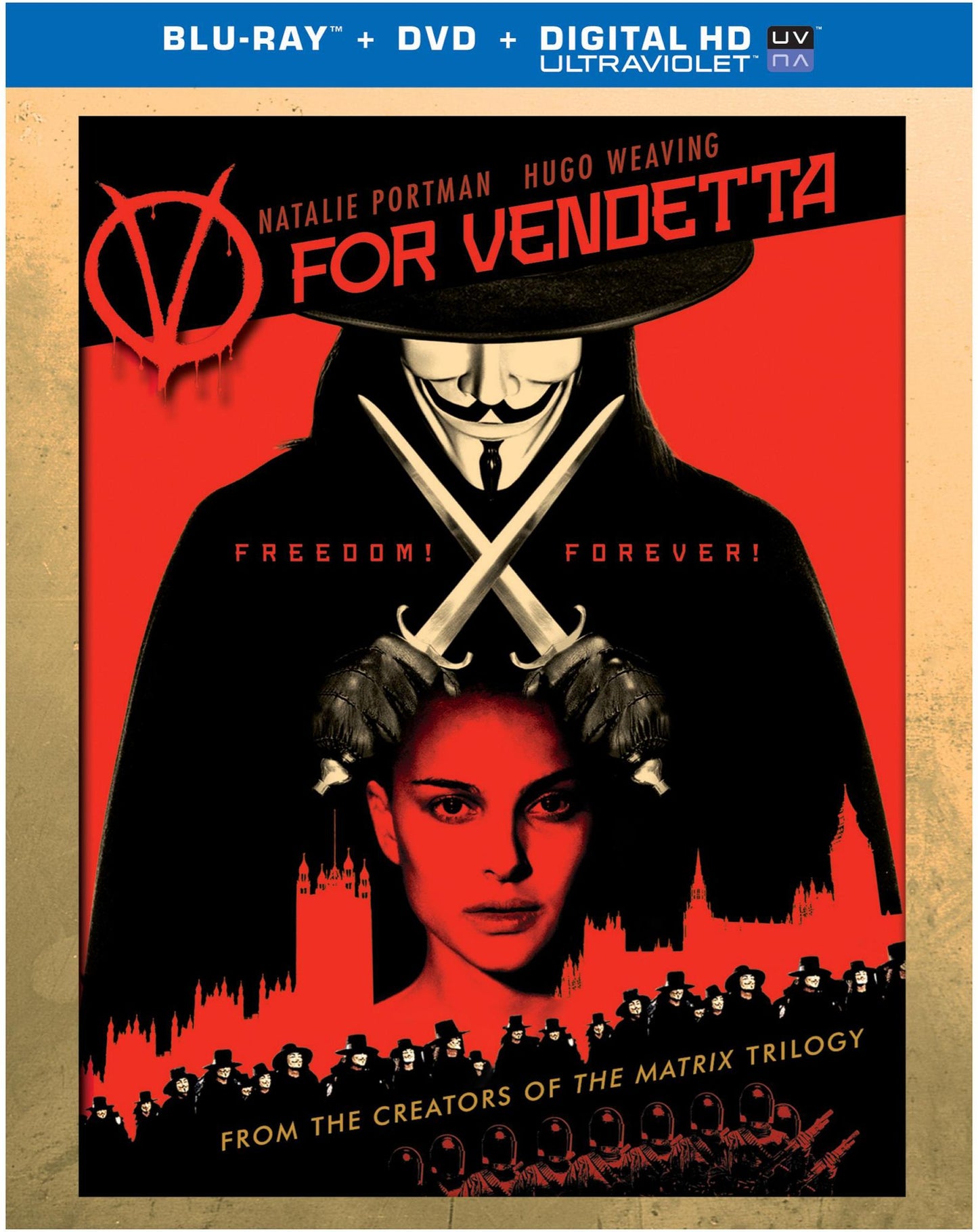 V for Vendetta [2 Discs] [Includes Digital Copy] [UltraViolet] [Blu-ray/DVD]