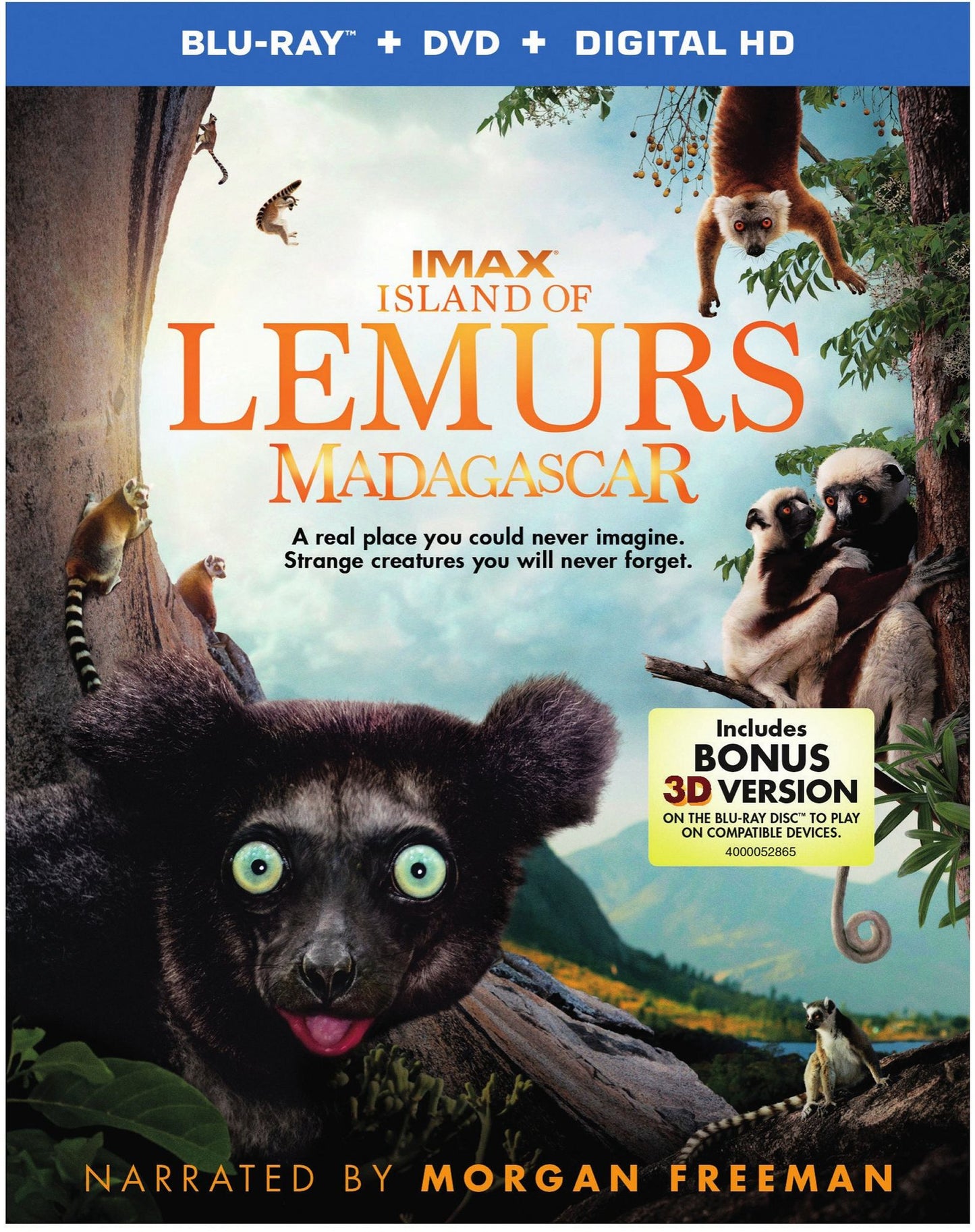 Island of Lemurs: Madagascar [2 Discs] [Includes Digital Copy] [UltraViolet] [3D] [Blu-ray/DVD]