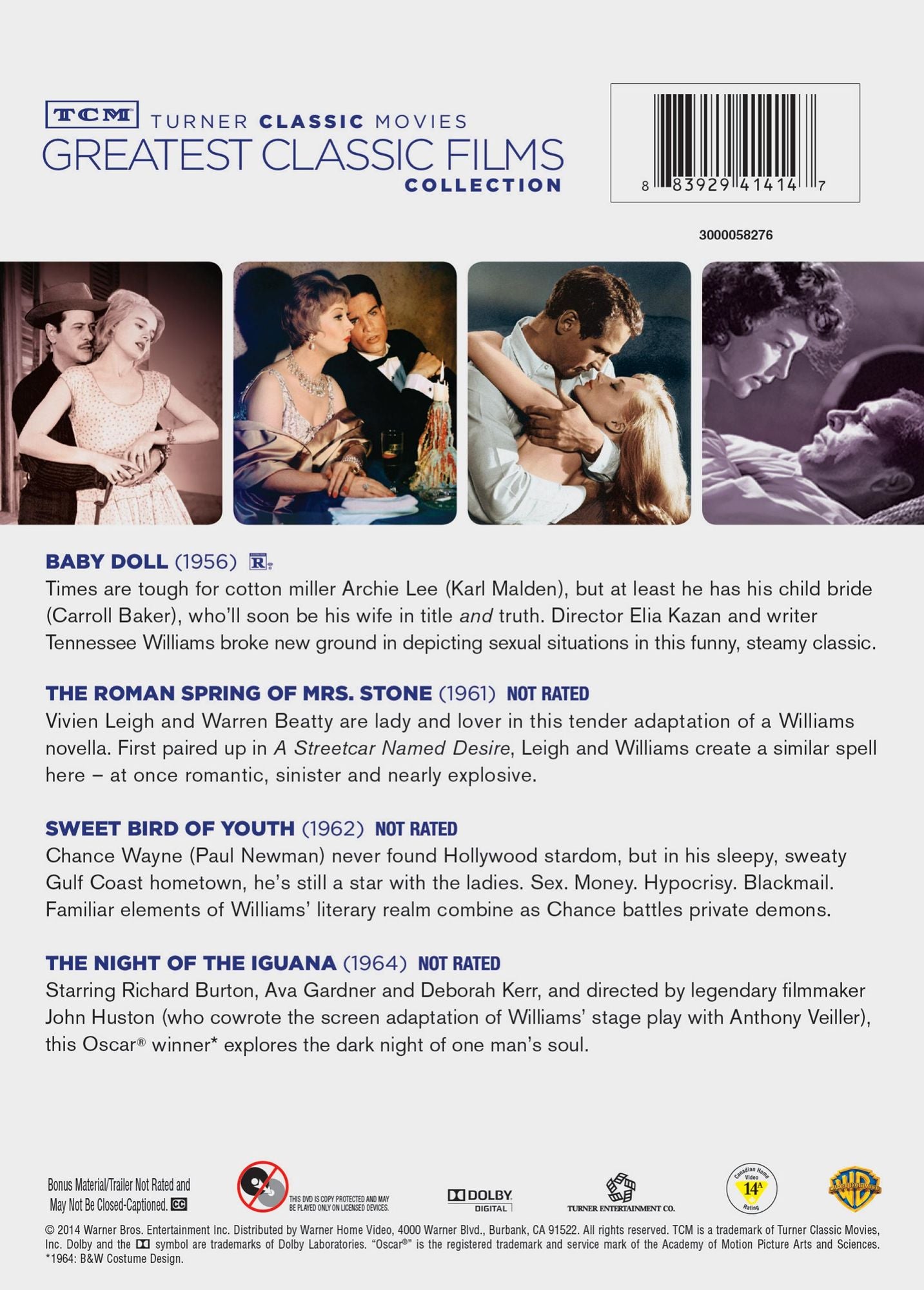 TENNESSEE WILLIAMS / (4PC BOX)
