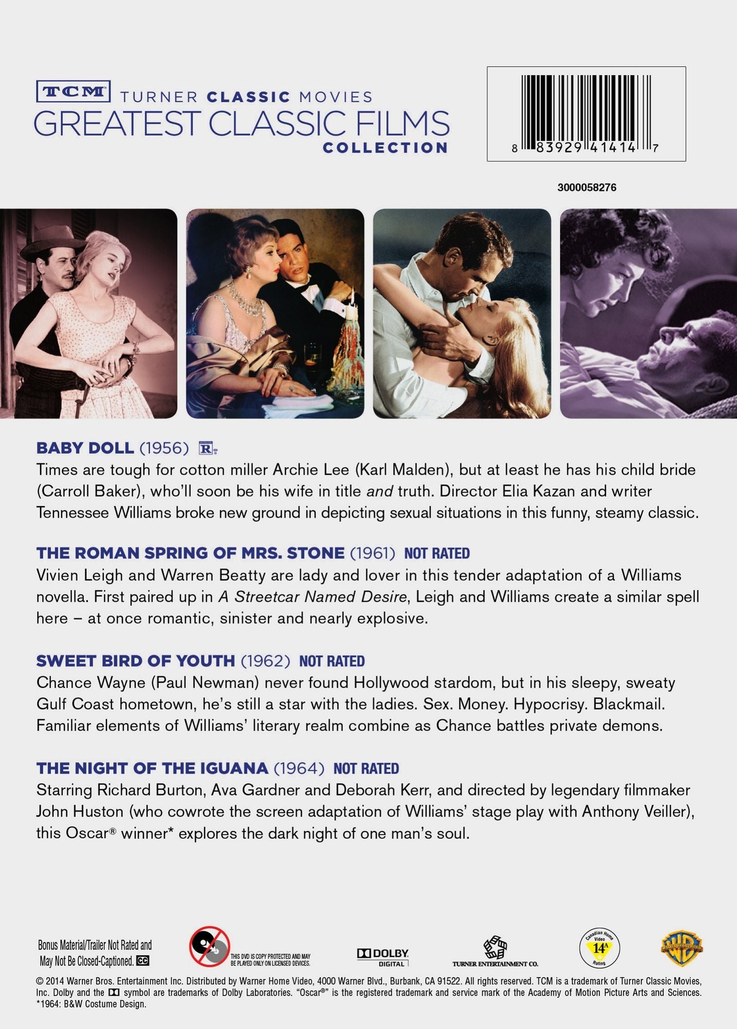 TENNESSEE WILLIAMS / (4PC BOX)