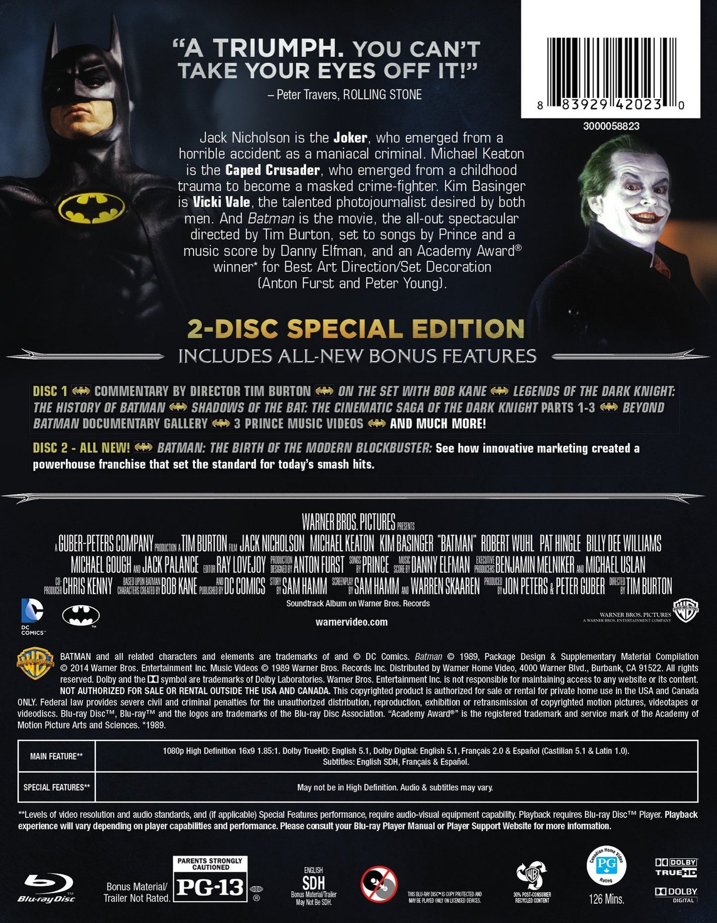 Batman [Diamond Luxe Edition] [25th Anniversary] [Blu-ray]