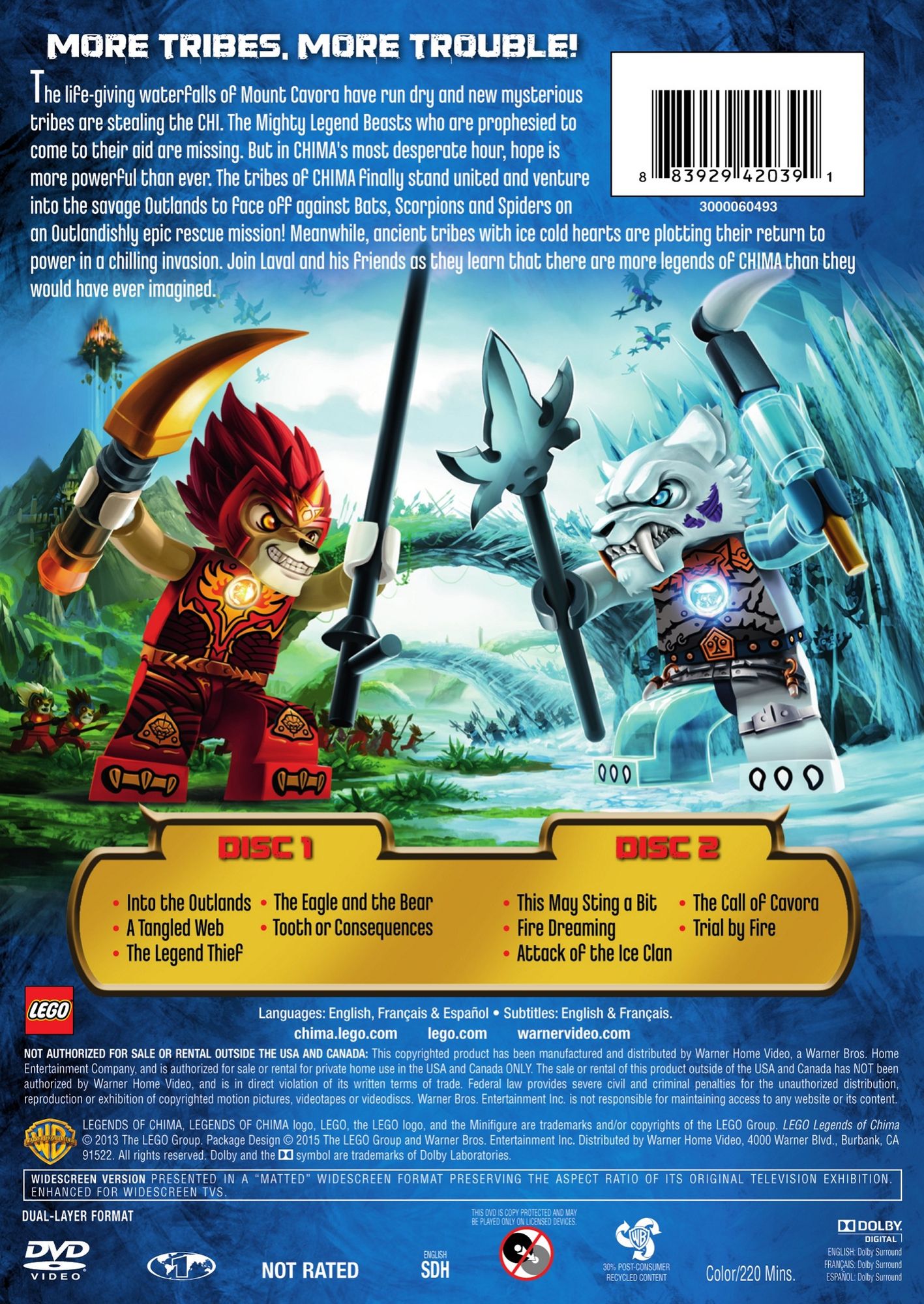 LEGO: Legends Chimas - Quest for the Legend Beasts [2 Discs]