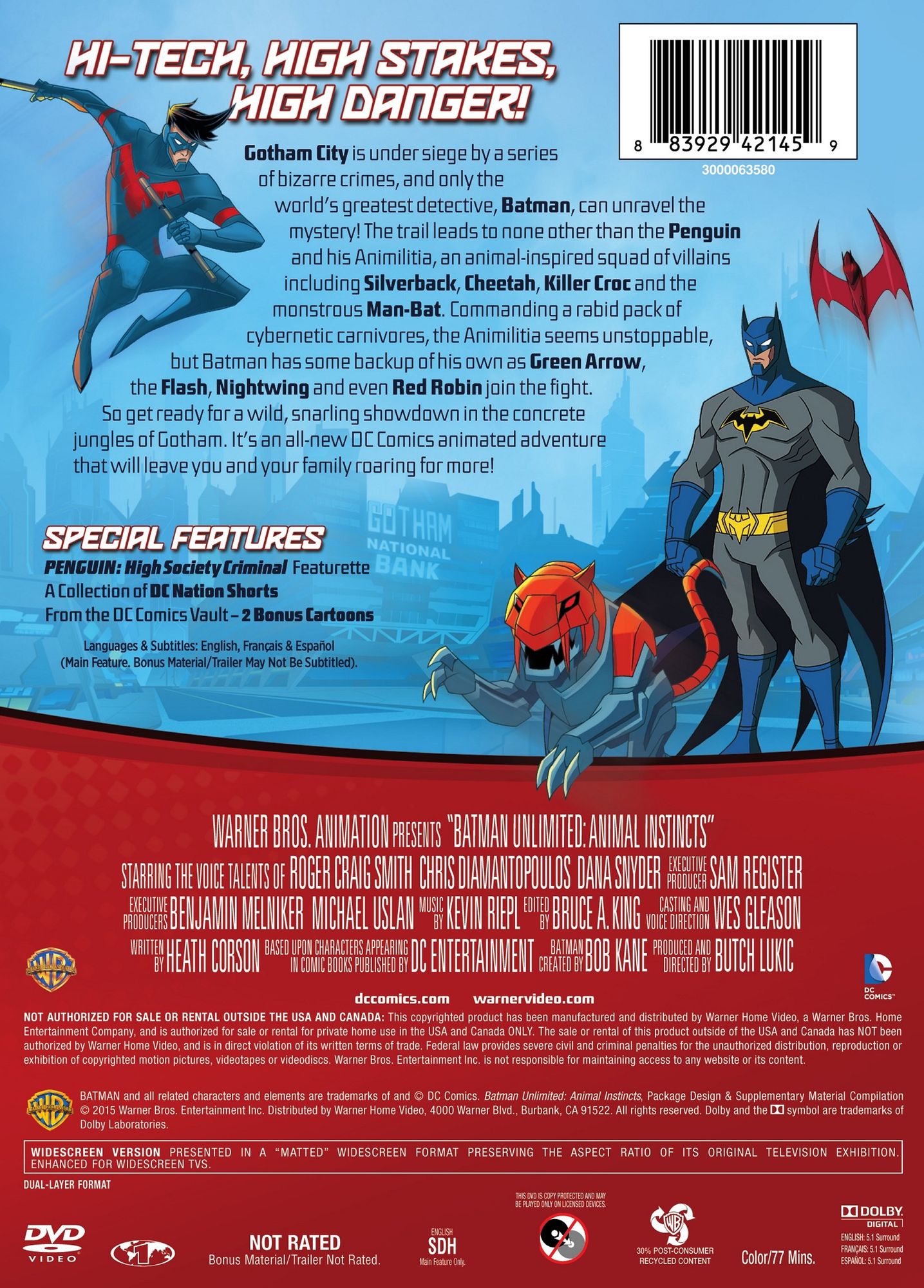 Batman Unlimited: Animal Instincts [2 Discs]