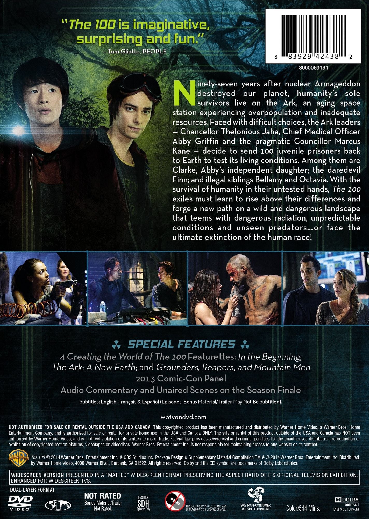 The 100: The Complete First Season [3 Discs]