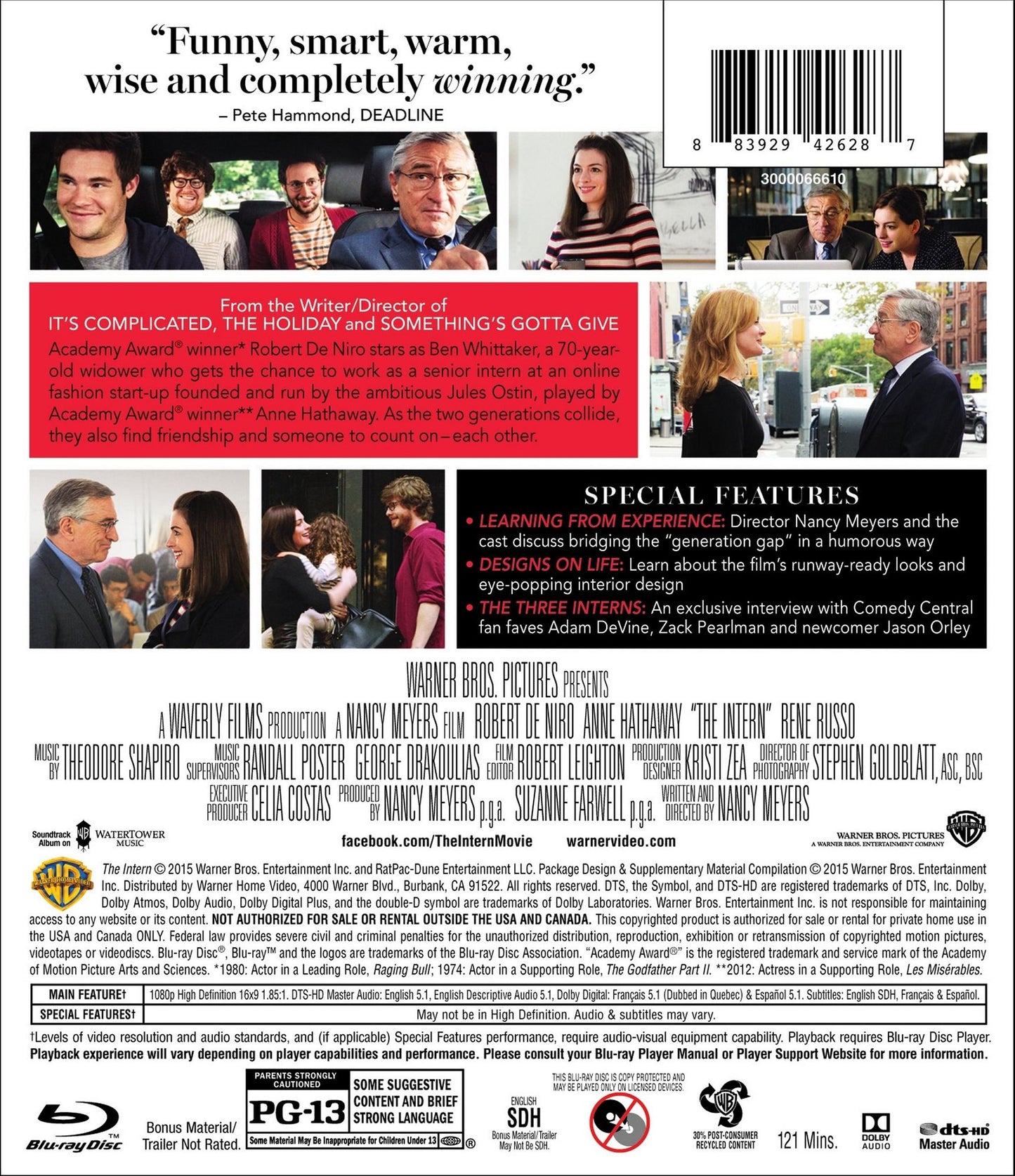 Intern (2Pc Br W/dvd Uvdc Dhd)