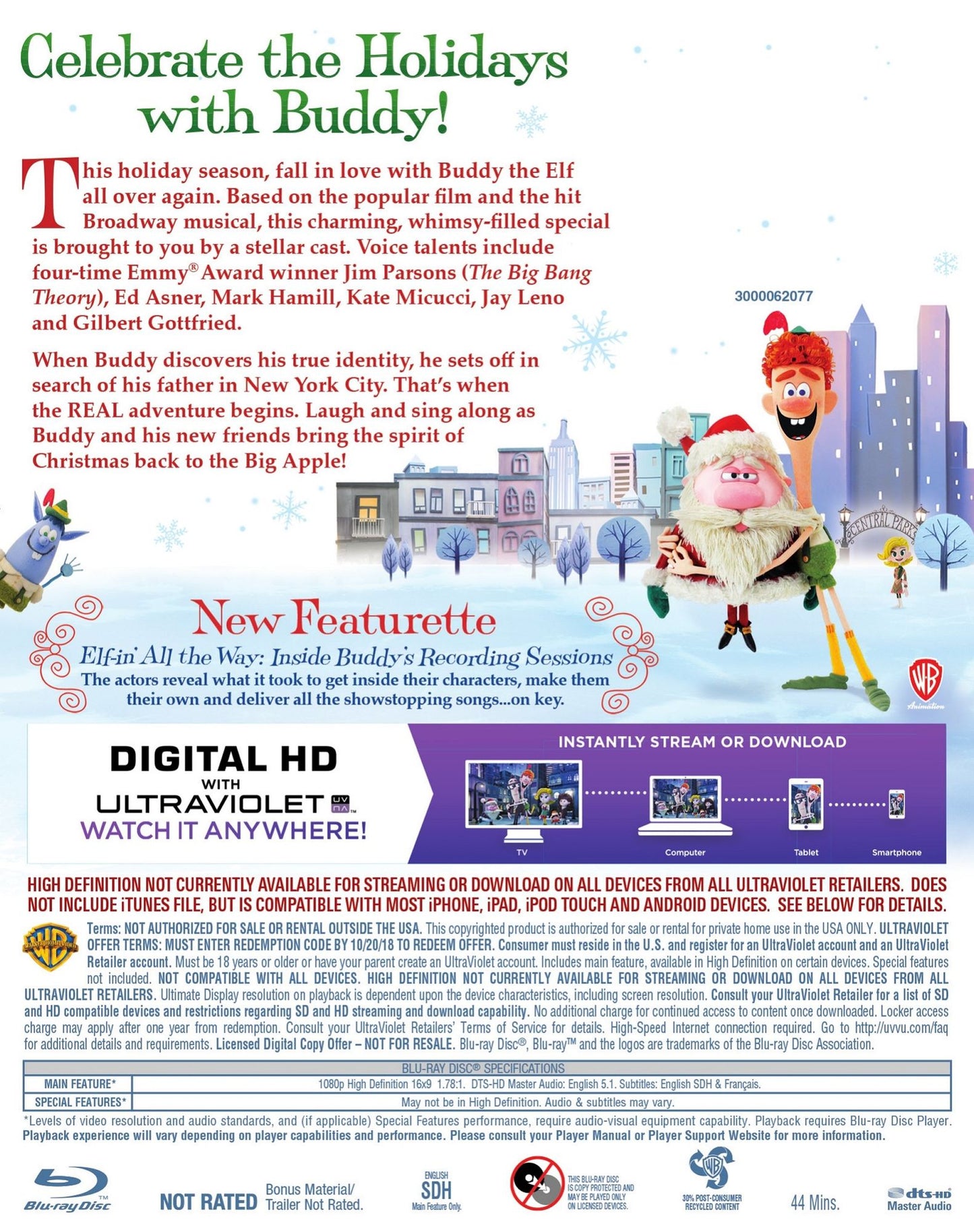 Elf: Buddy's Musical Christmas [Blu-ray/DVD]