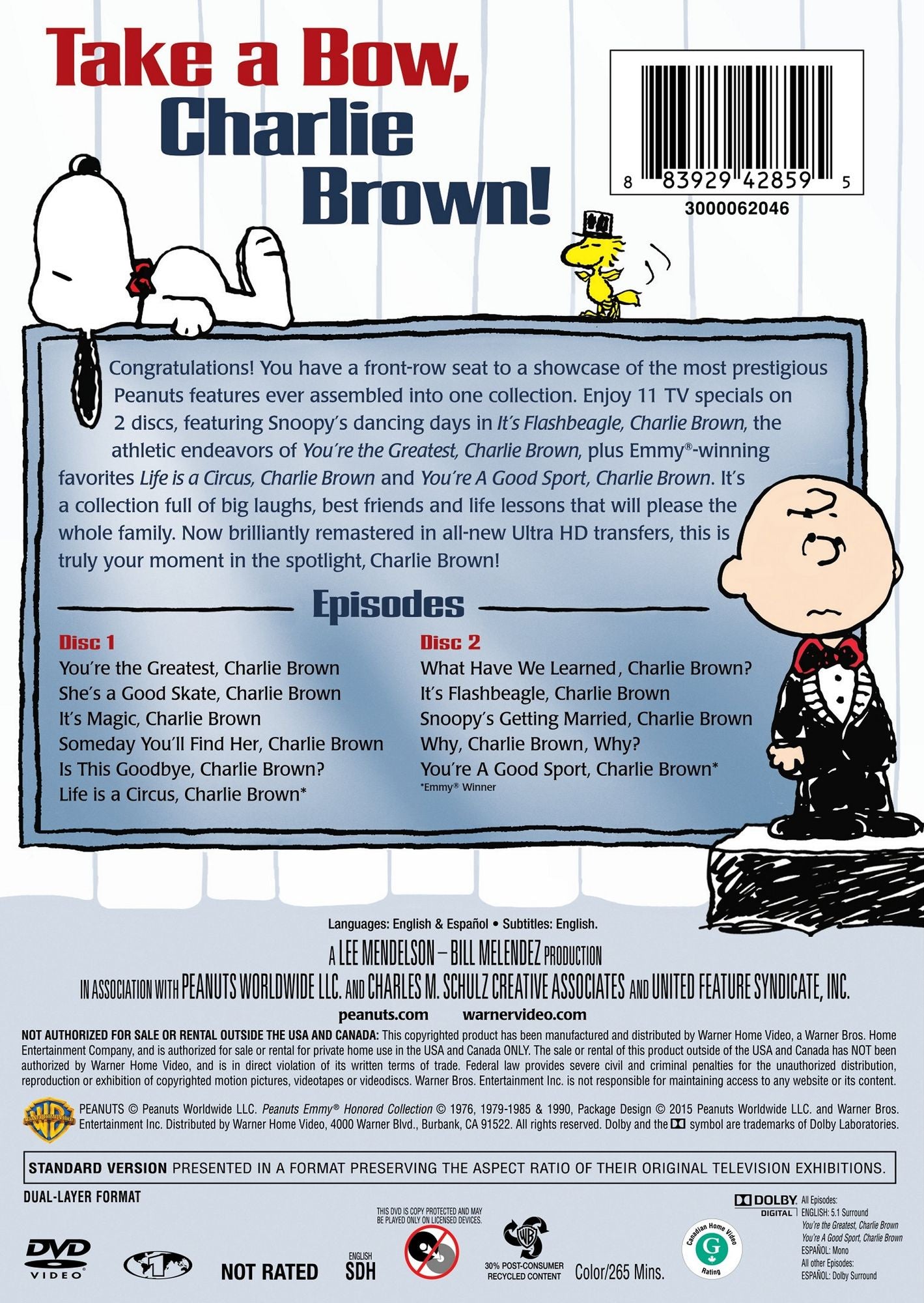 Peanuts: Emmy Honored Collection