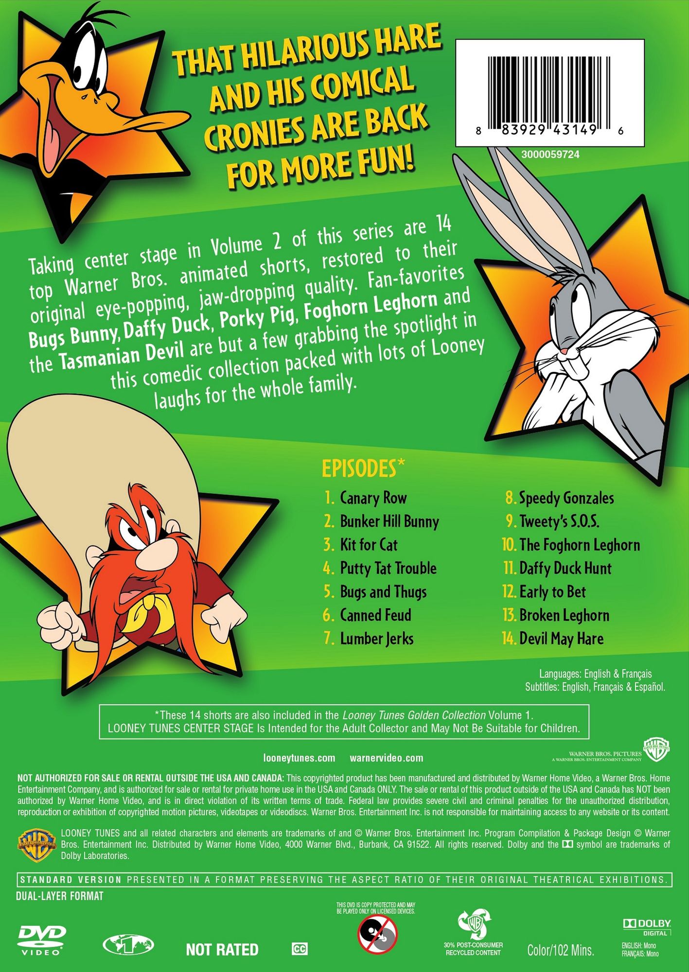 Looney Tunes: Center Stage, Vol. 2