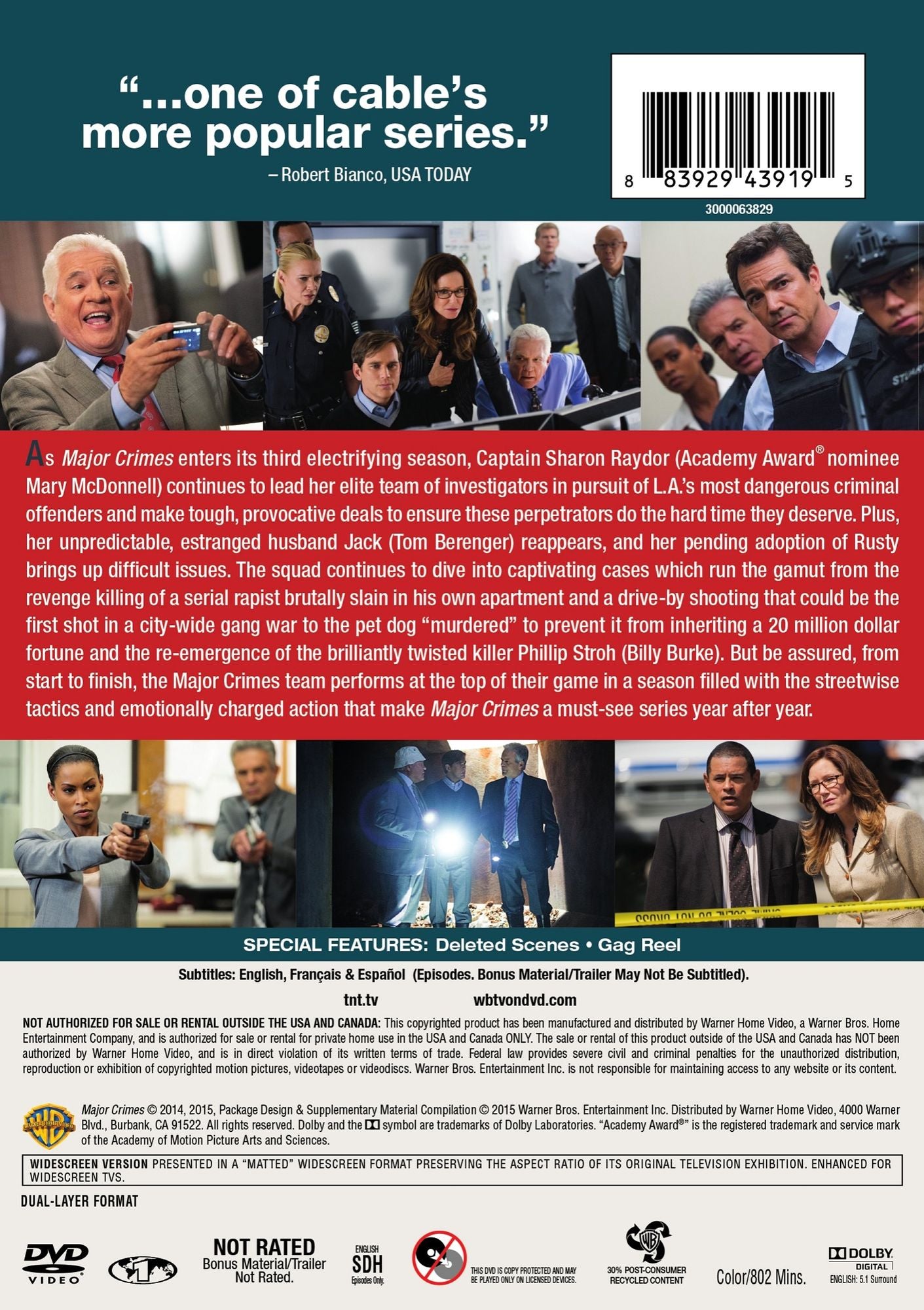 Major Crimes: The Complete Third Season [4 Discs]