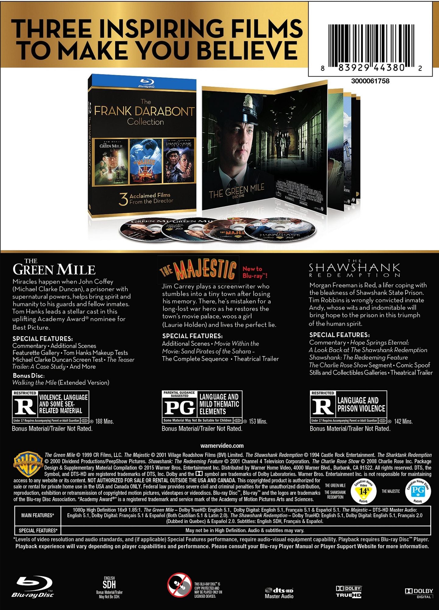 FRANK DARABONT COLL. (4PC BR)