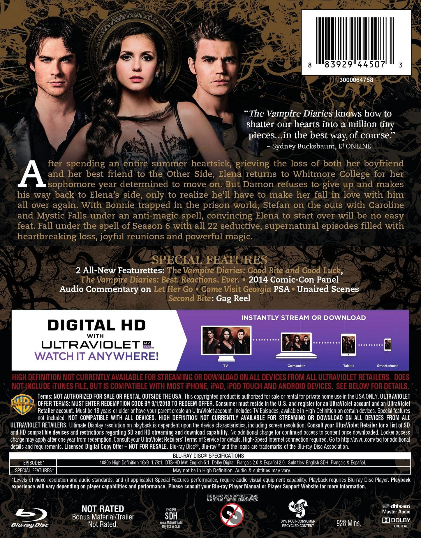 Vampire Diaries: The Complete Sixth Season