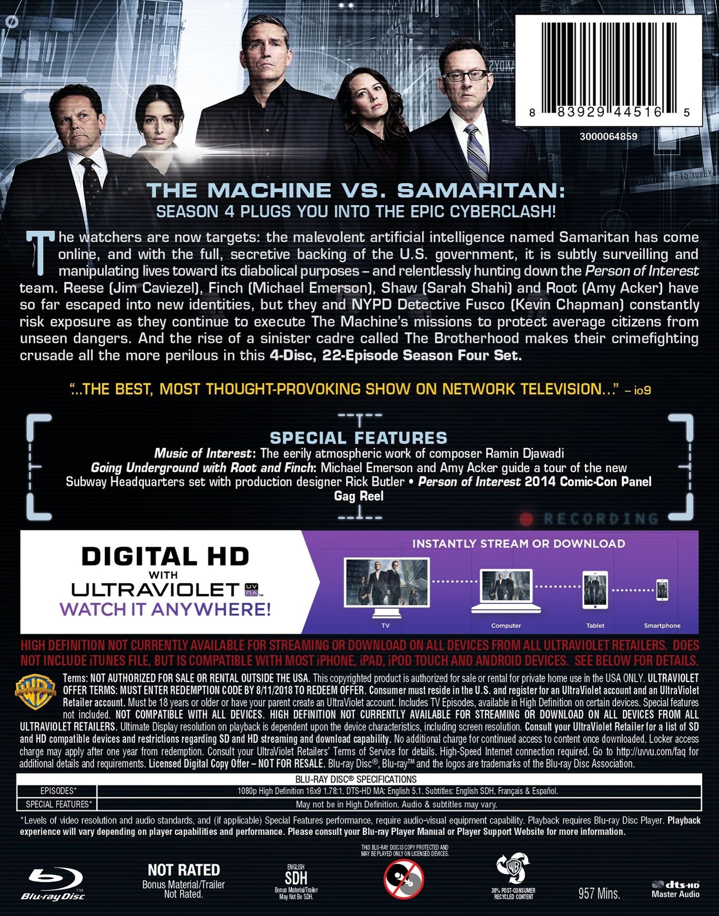 Person Of Interest: The Complete Fourth Season