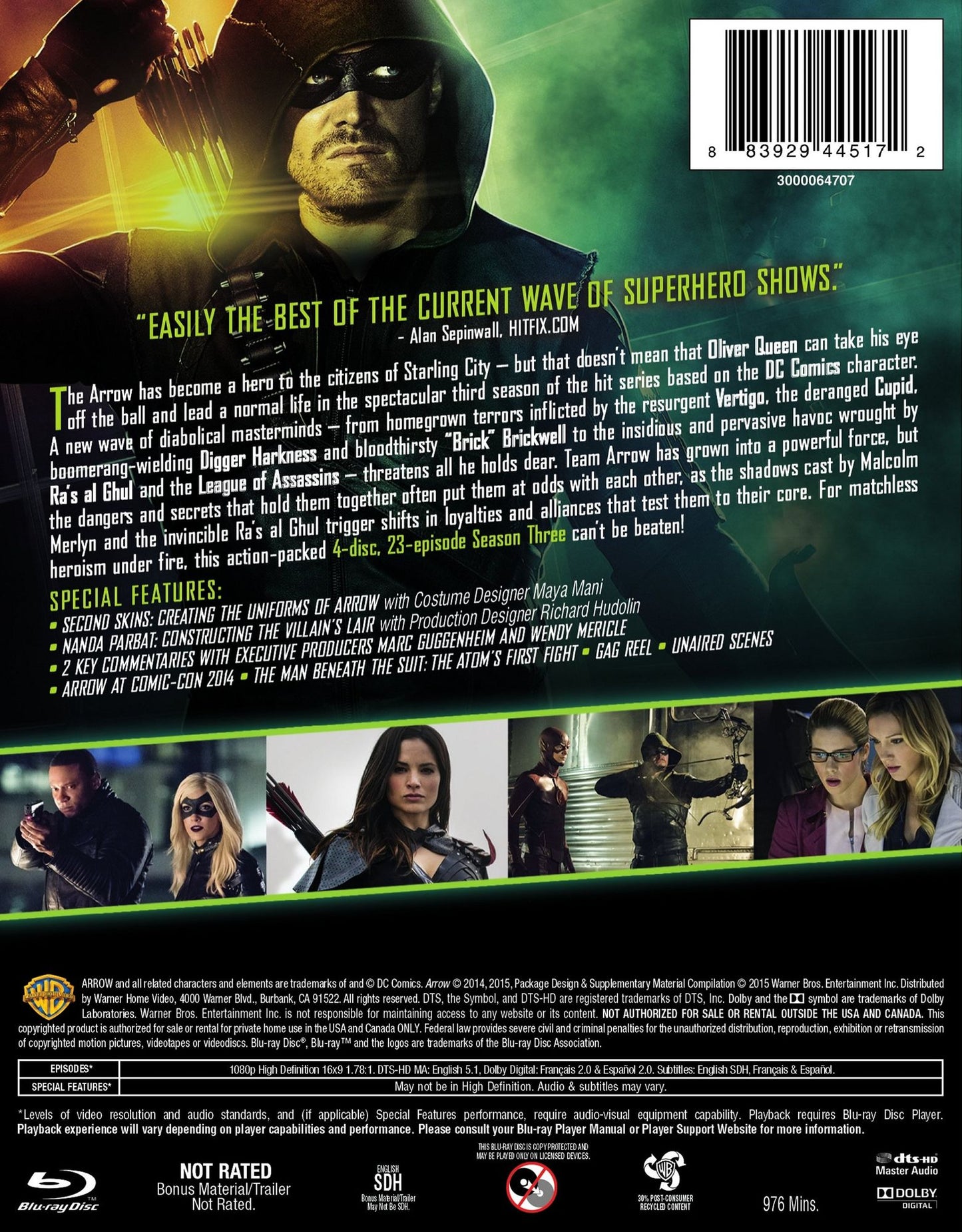 Arrow: The Complete Third Season [Blu-ray]