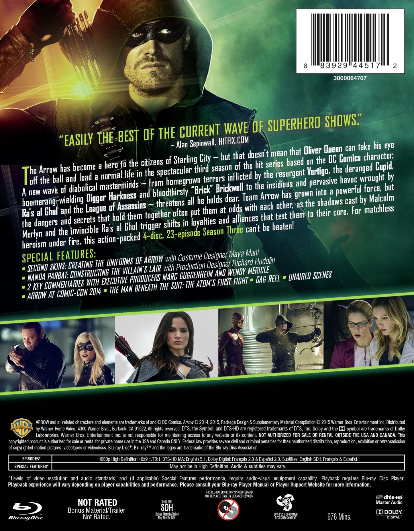 Arrow: The Complete Third Season [Blu-ray]
