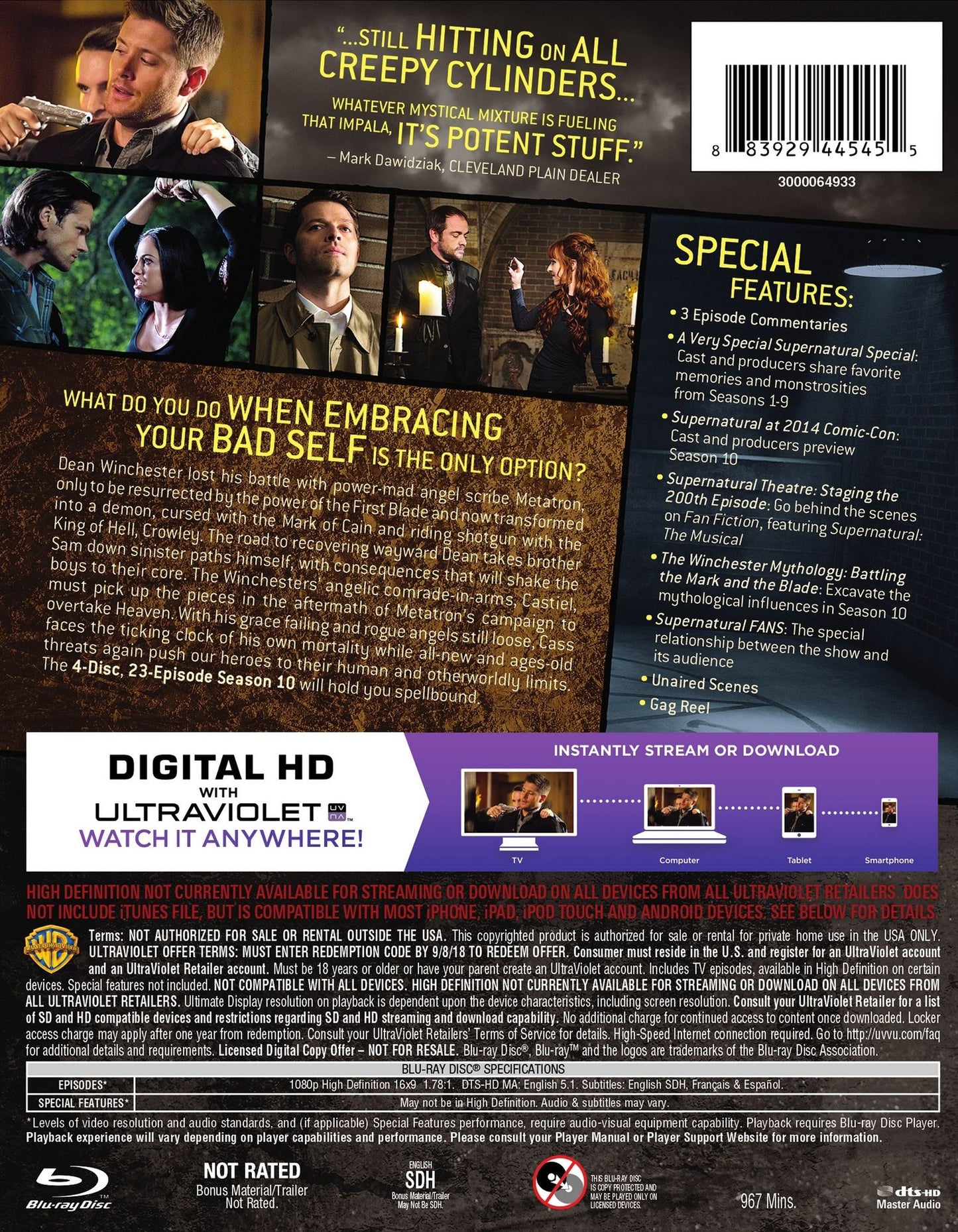 Supernatural: The Complete Tenth Season [Blu-ray]