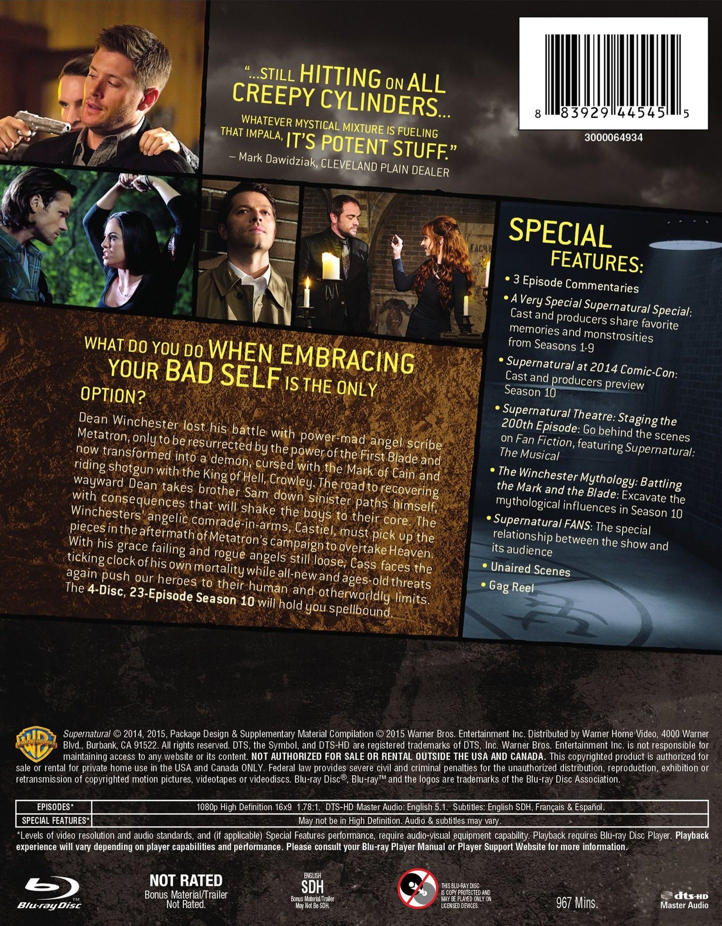 Supernatural: The Complete Tenth Season [Blu-ray]