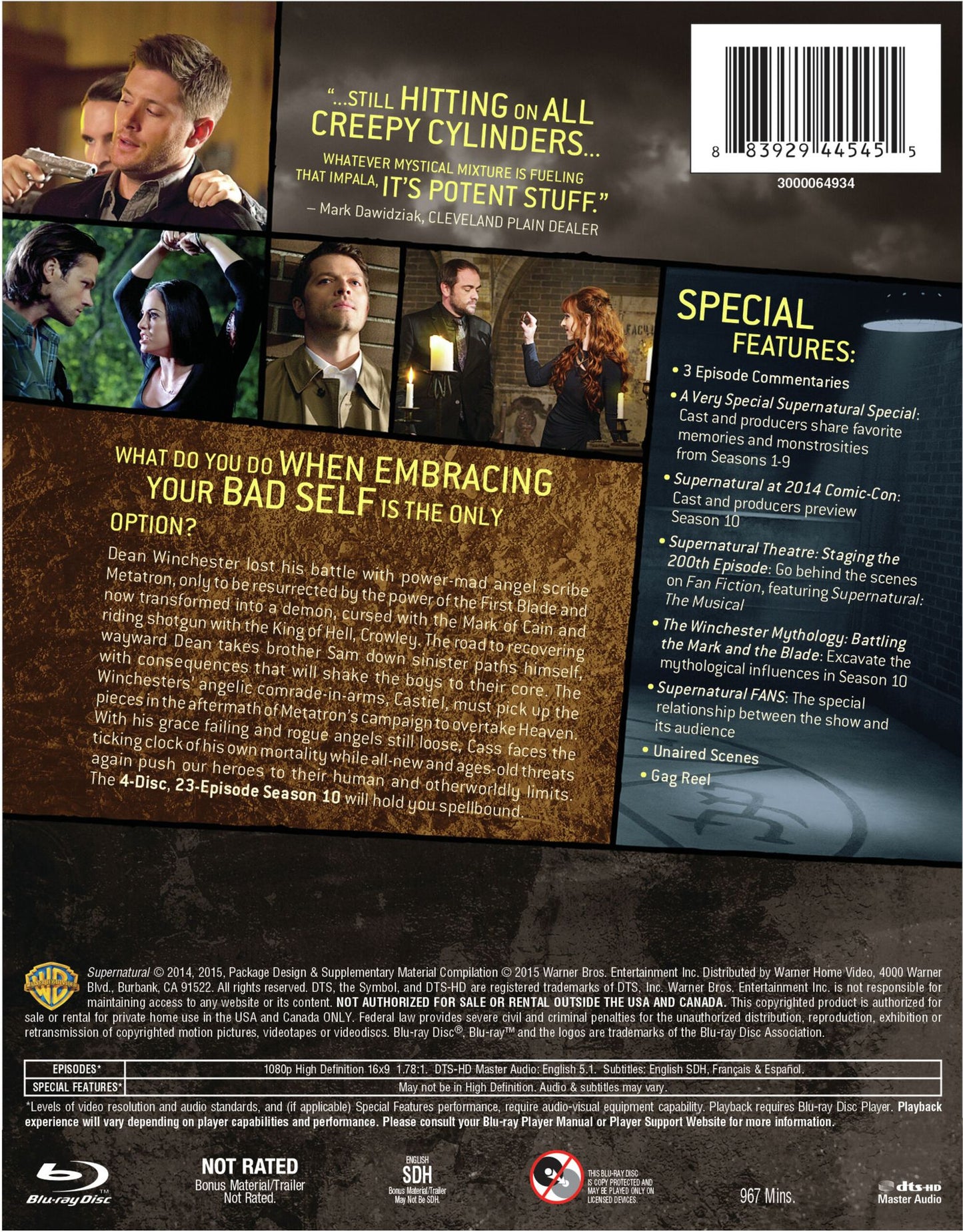 Supernatural: The Complete Tenth Season [Blu-ray]