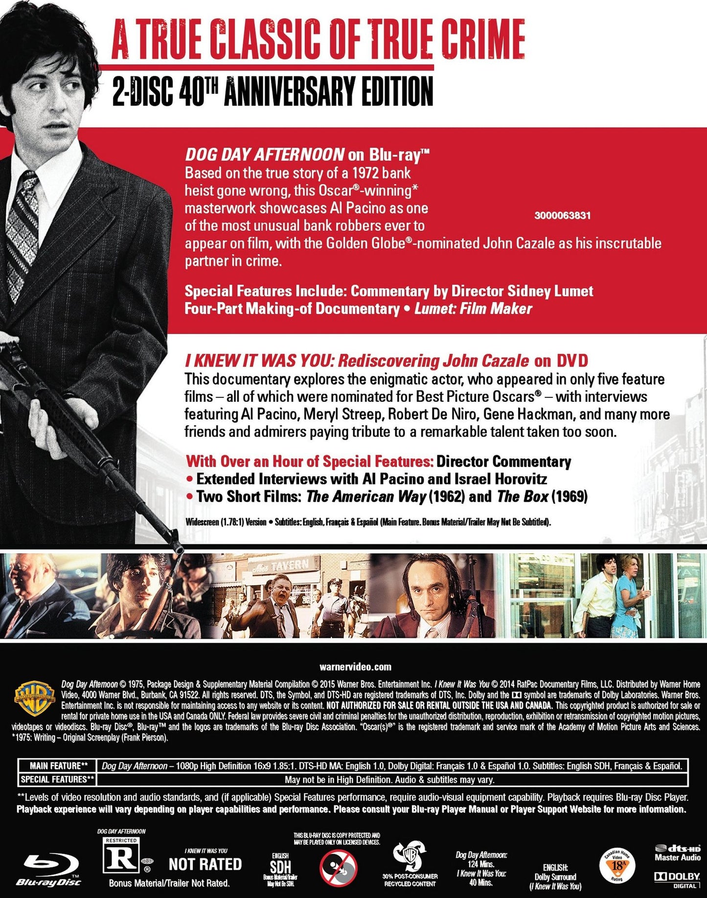 Dog Day Afternoon [40th Anniversary] [Includes Digital Copy] [Blu-ray] [2 Discs]