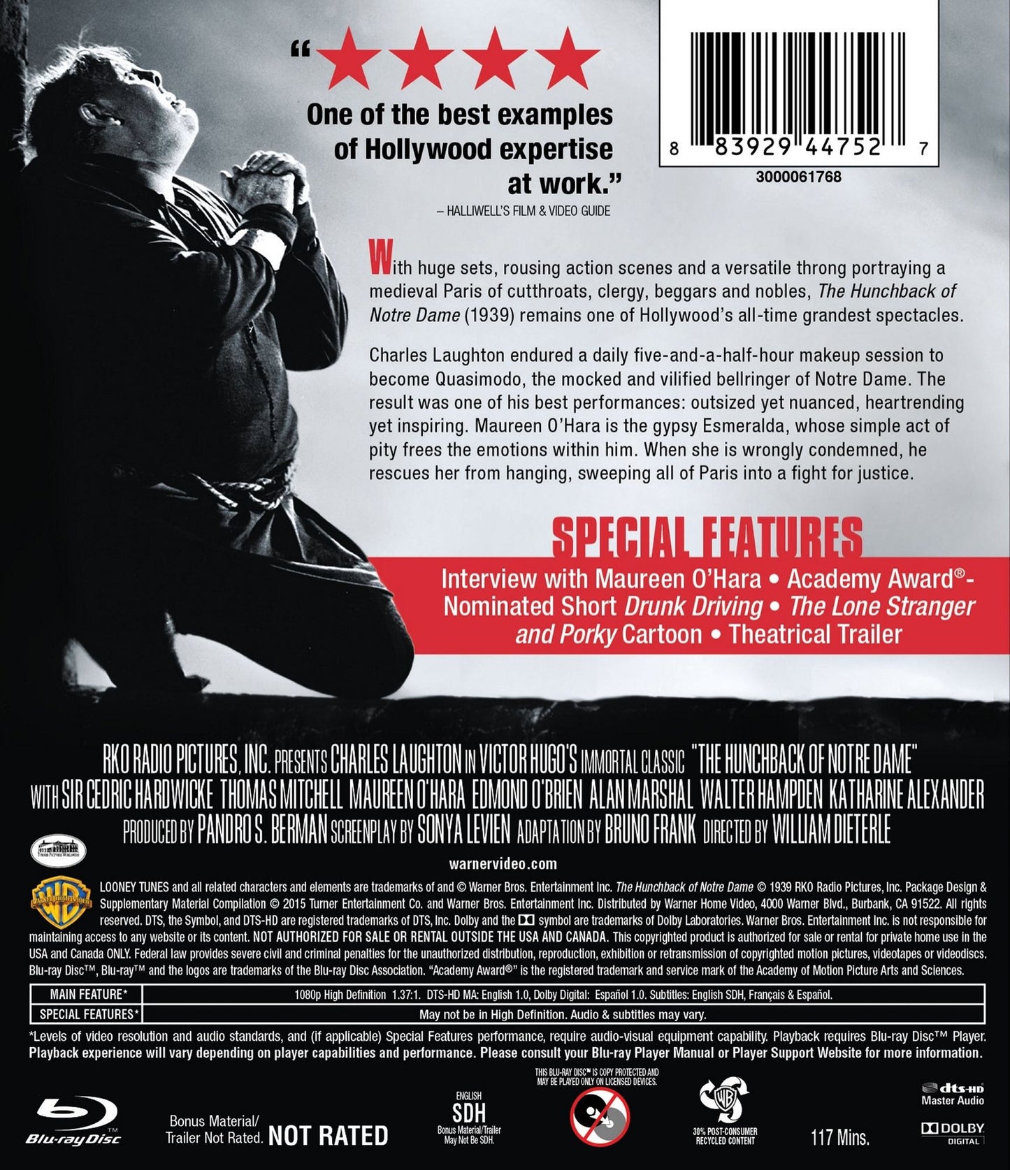 The Hunchback of Notre Dame [Blu-ray]